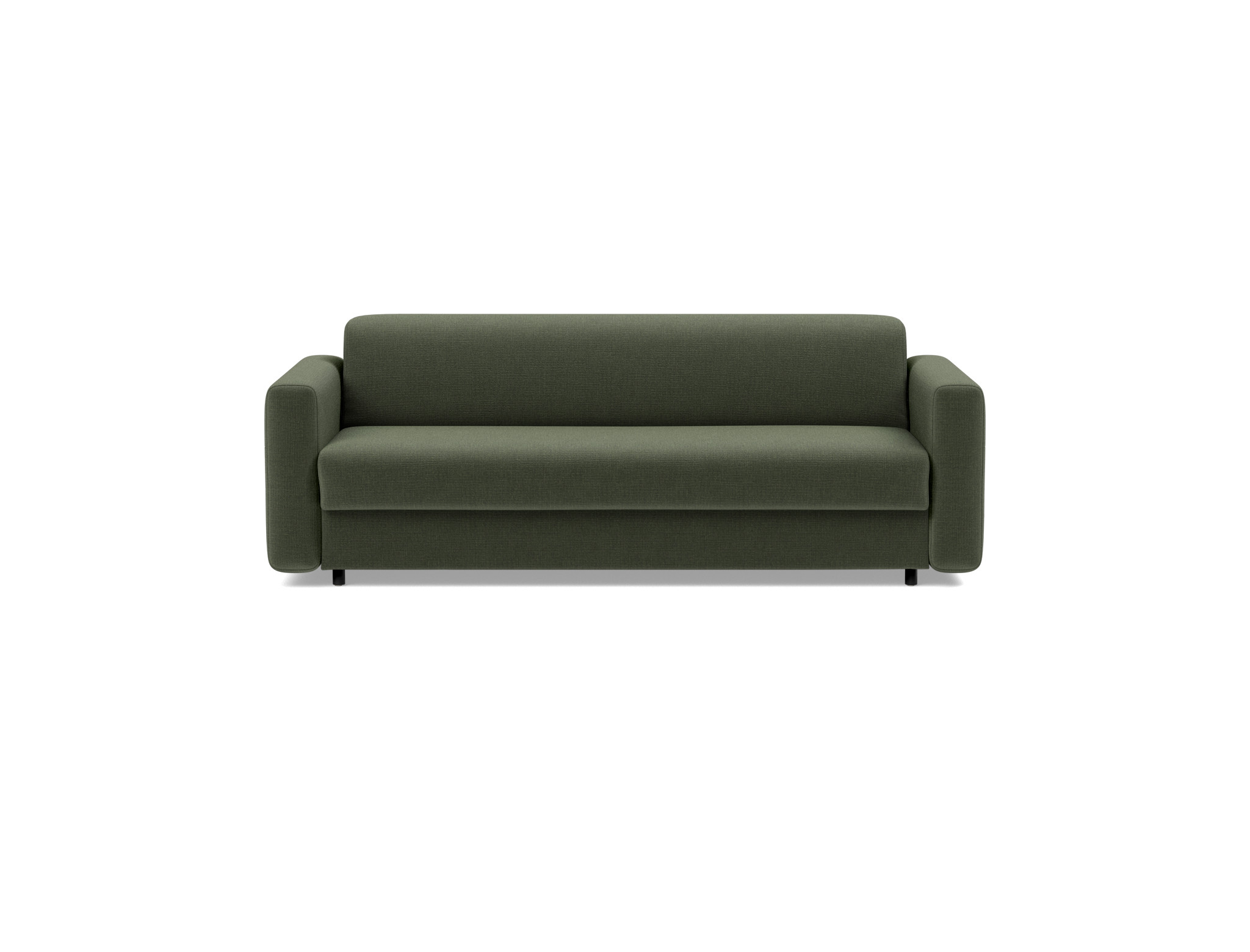 Schlafsofa Killian mit Taschenfederkernmatratze 160 Chenille Esina 413-Olive-Green