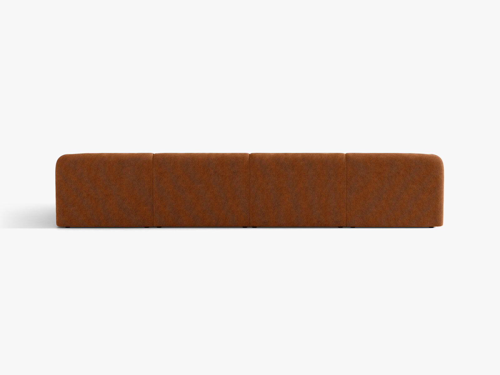 Micadoni Panorama-Sofa Miley 5-Sitzer Chenille Eden Ziegel