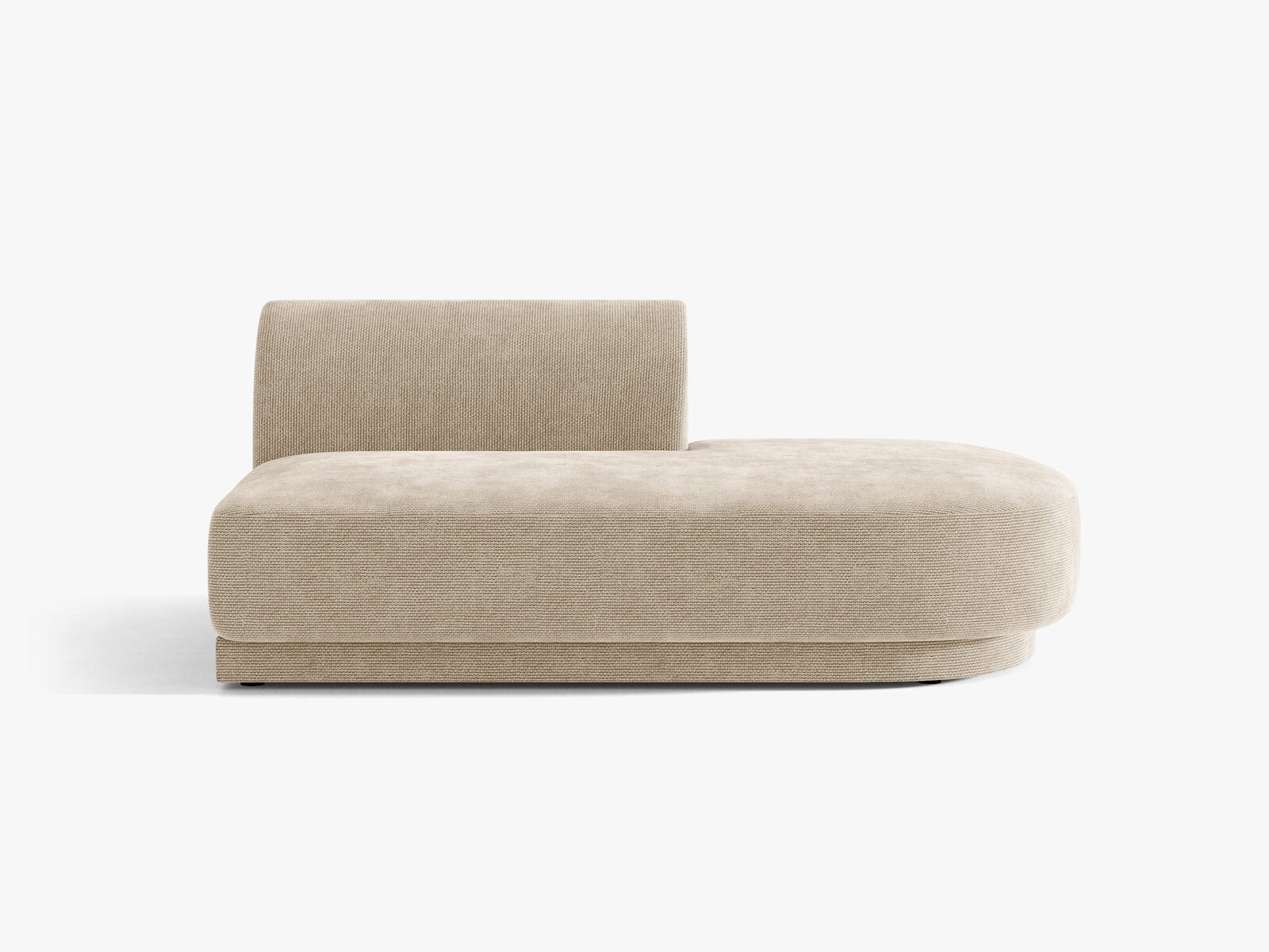 Micadoni 2-Sitzer Sitzmodul offen Miley Rechts Chenille Eden Beige