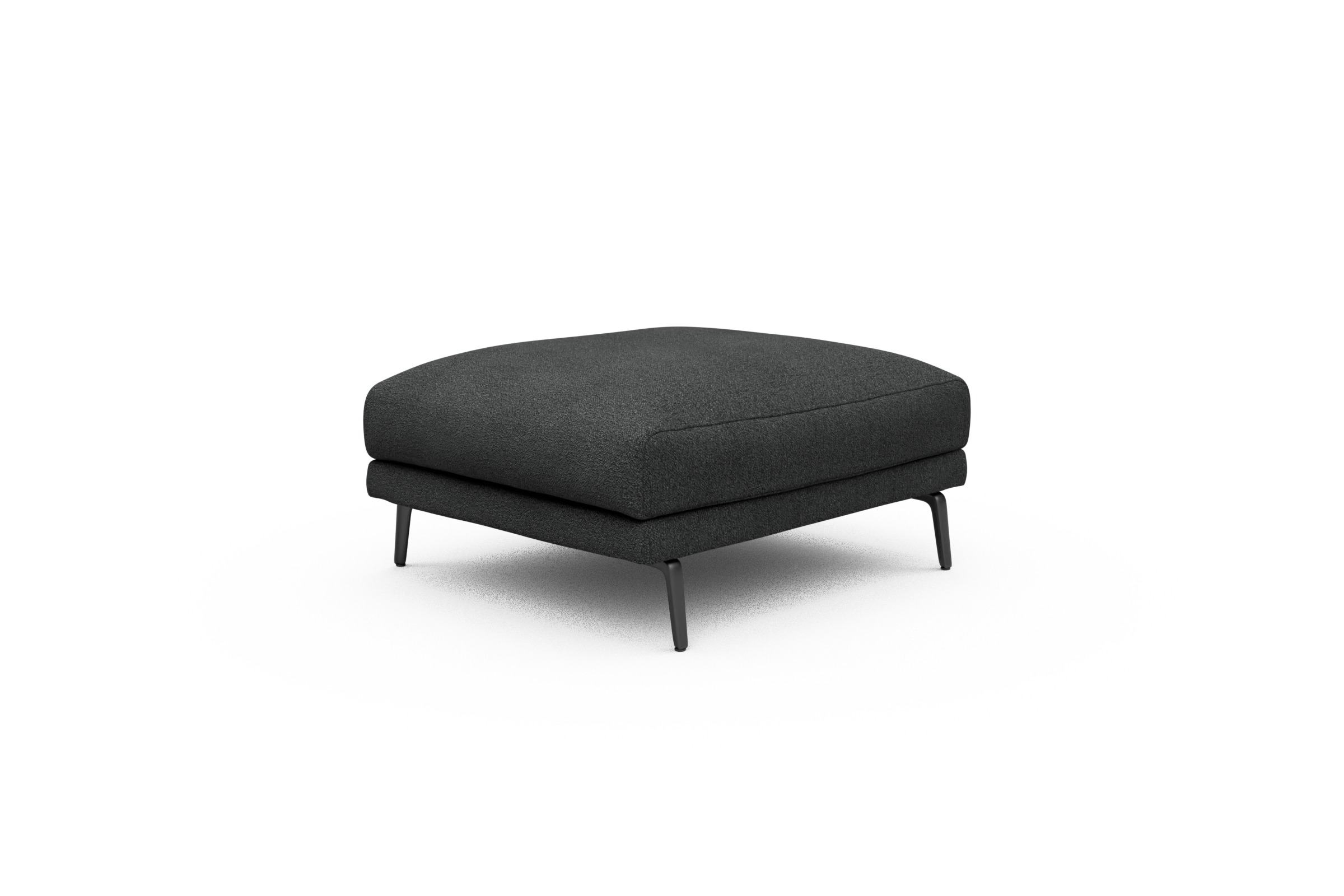 Sitzhocker Karl Boucle-Charcoal