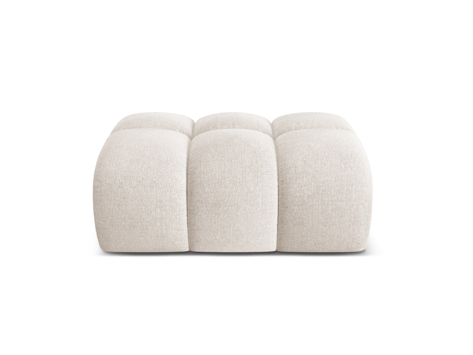 Cosmopolitan Design Pouf Treno Chenille Eden Helles Beige