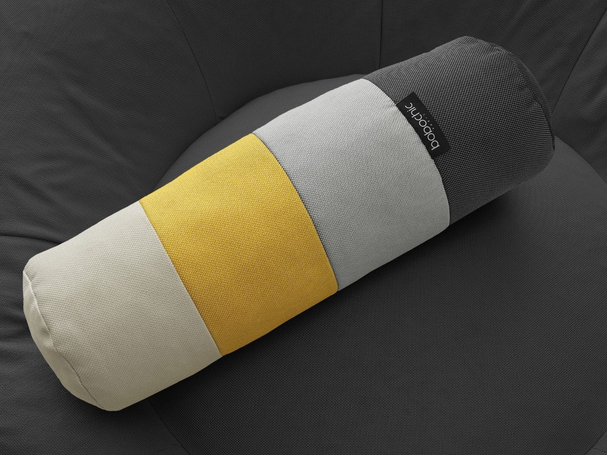 Bobochic Eloane Pouf Stoff Dunkelgrau, 150 cm