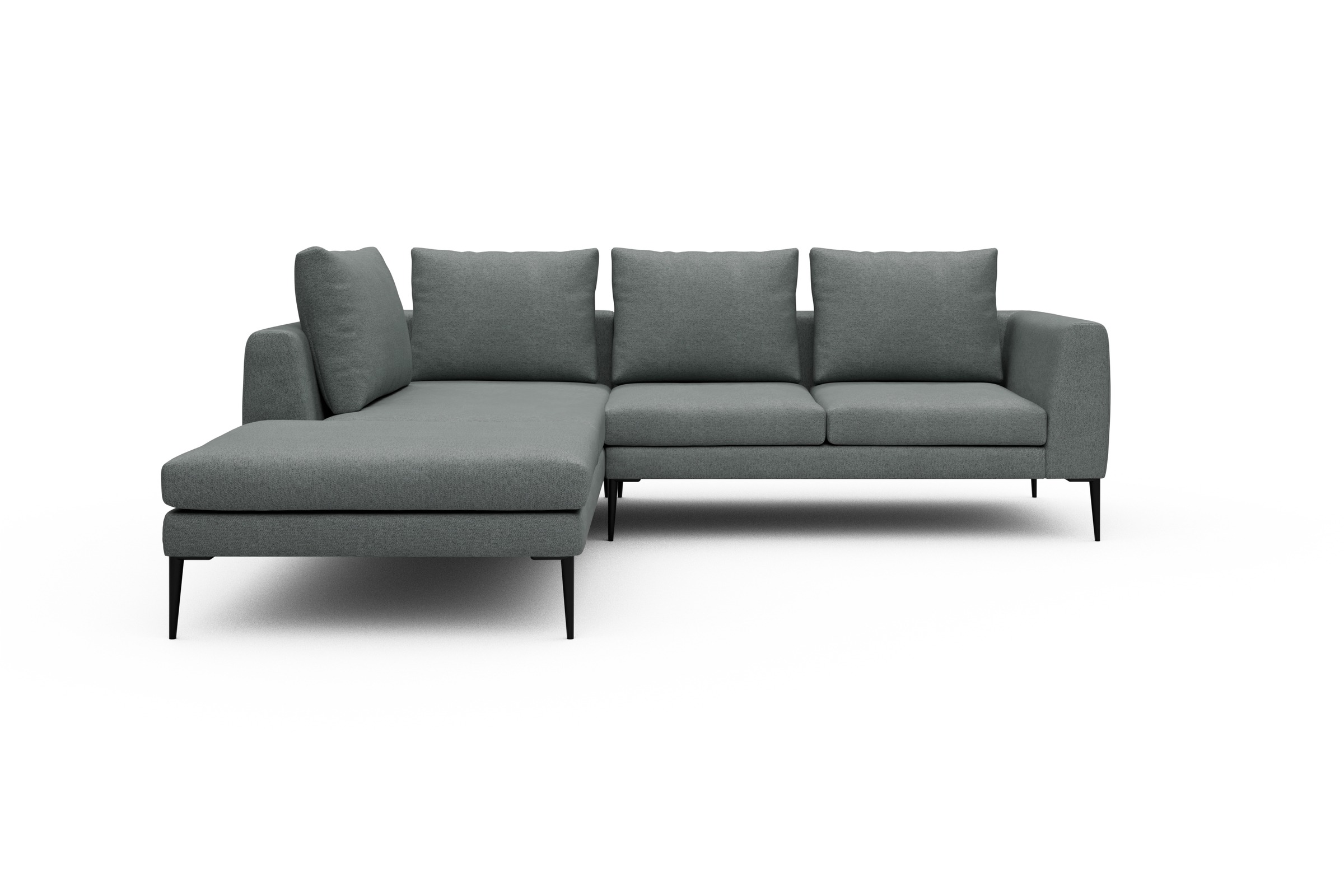 Skandi Home Ecksofa Paul Relax-Ecke links mit 2-Sitzer Denari-Soft-Grey moebelfaktor