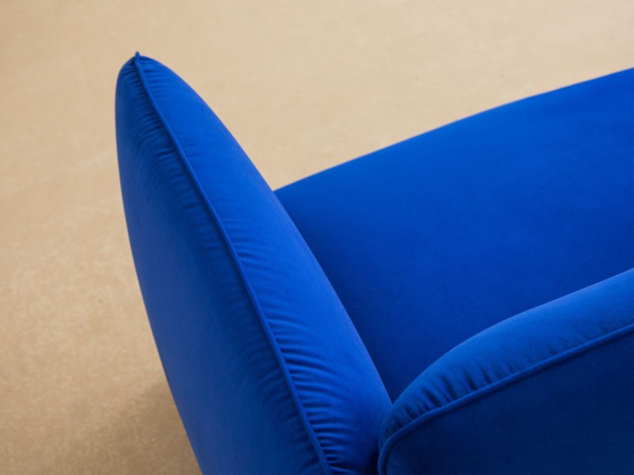 Micadoni Georgia Sofa 3-Sitzer Chenille SILENCIO Gedämpftes Blau
