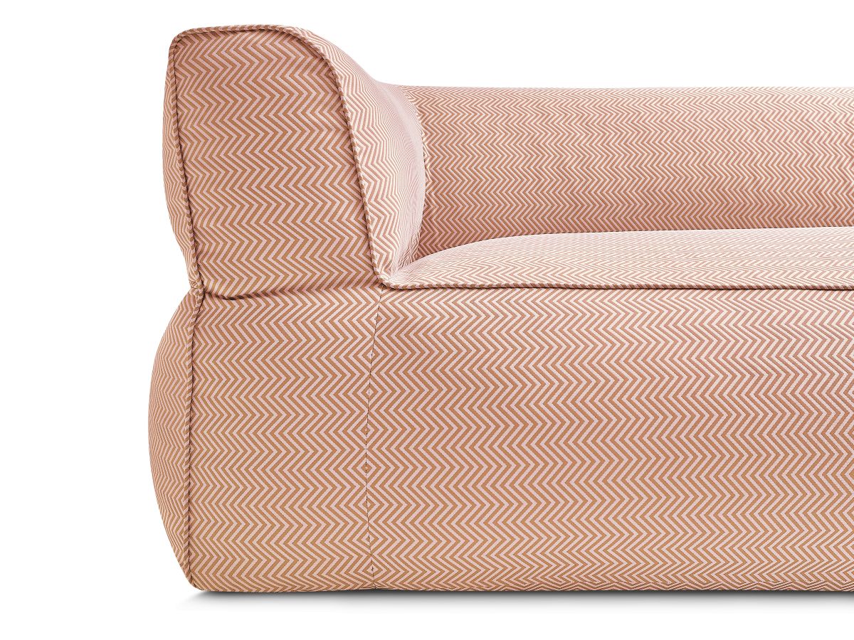 Bobochic Nour Gartensofa 3-Sitzer Stoff Orange