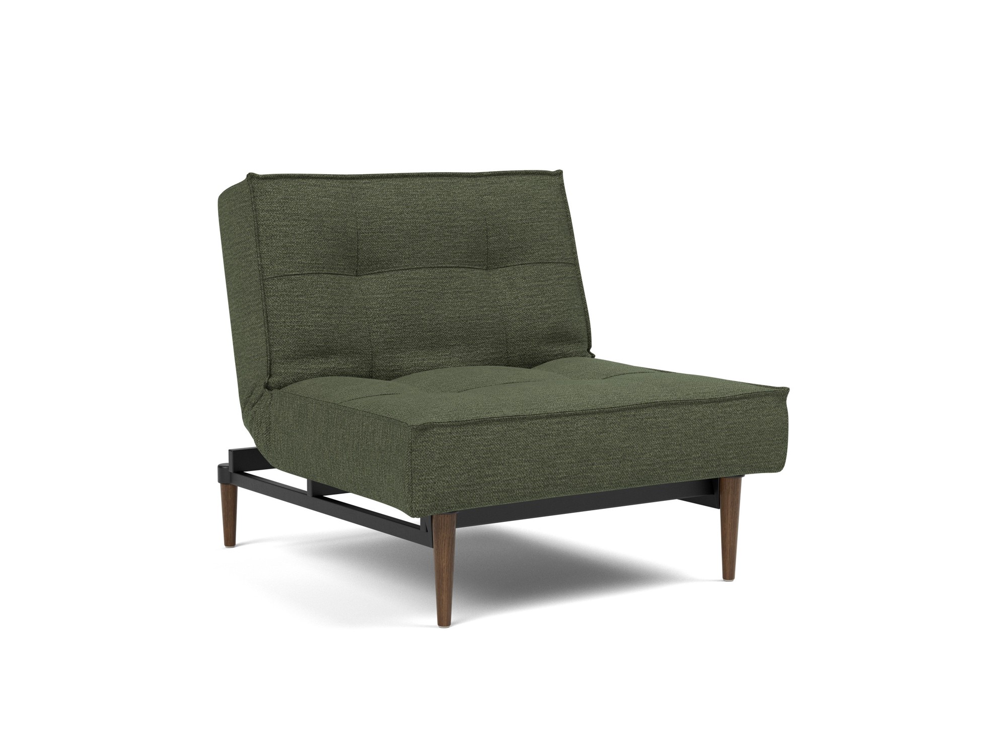 Sessel Splitback Strukturierter Stoff Taura 353-Forest Beine Styletto Eiche dunkel