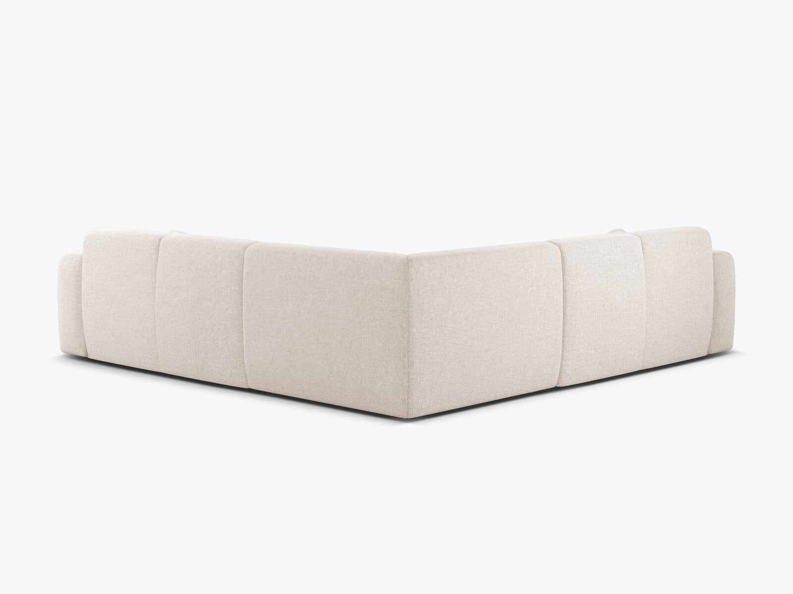 Micadoni Ecksofa Molino 5-Sitzer Chenille Eden Helles Beige