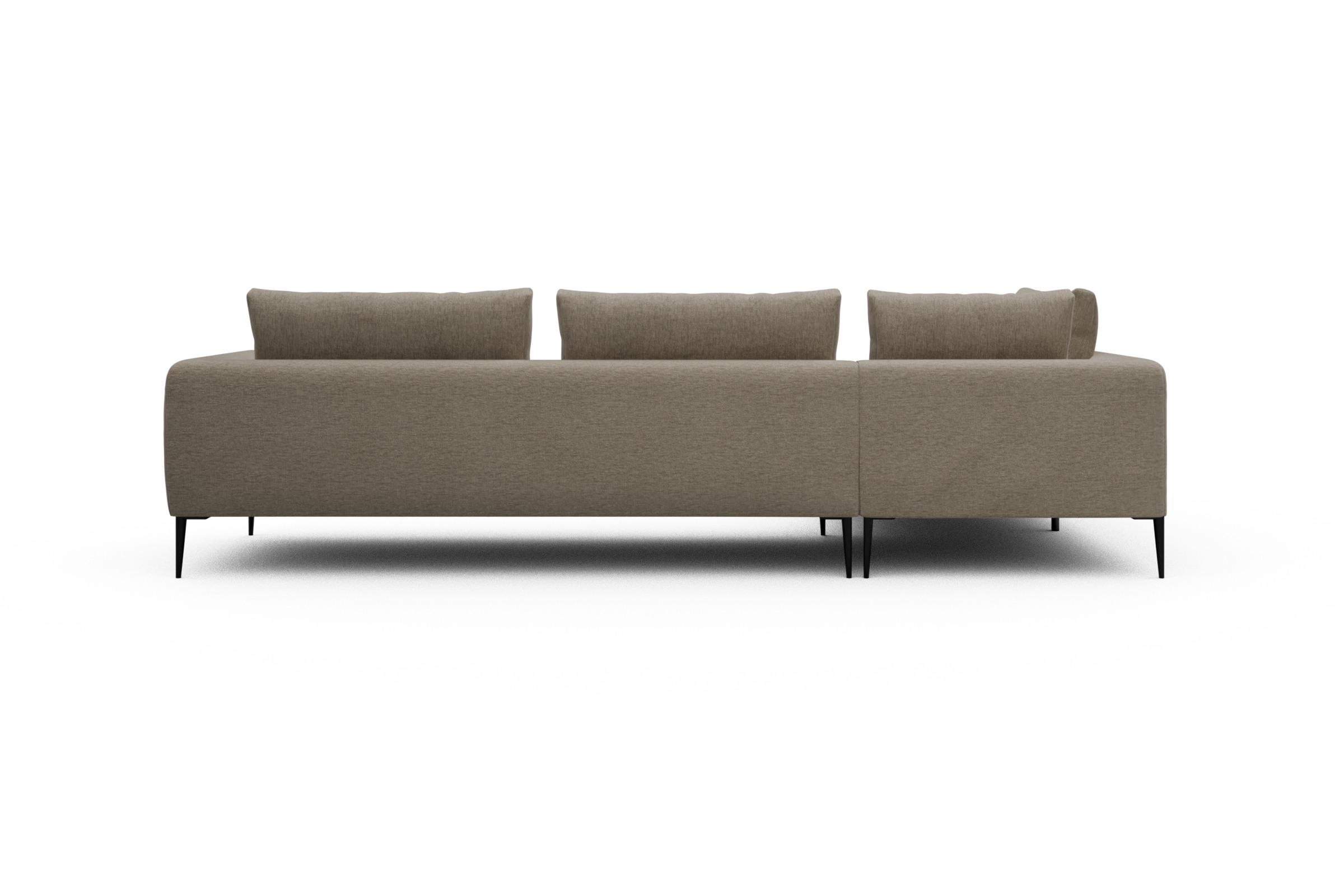 Ecksofa Paul Relax-Ecke rechts mit 3-Sitzer Smooth-Beige