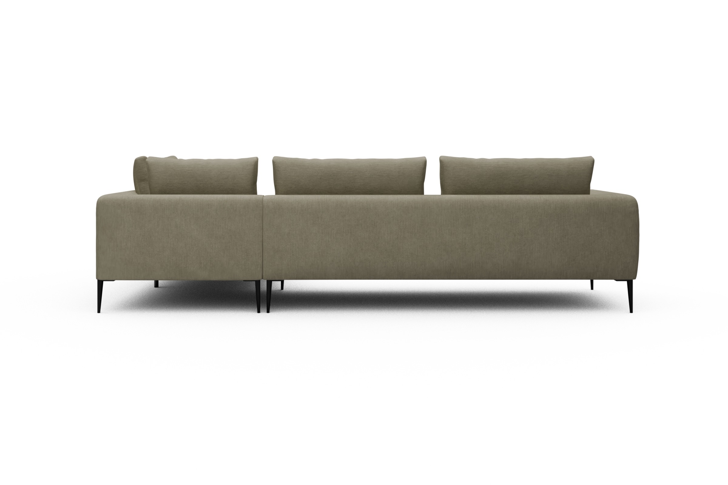 Ecksofa Paul Relax-Ecke links mit 3-Sitzer Vivus-Dusty-Sand