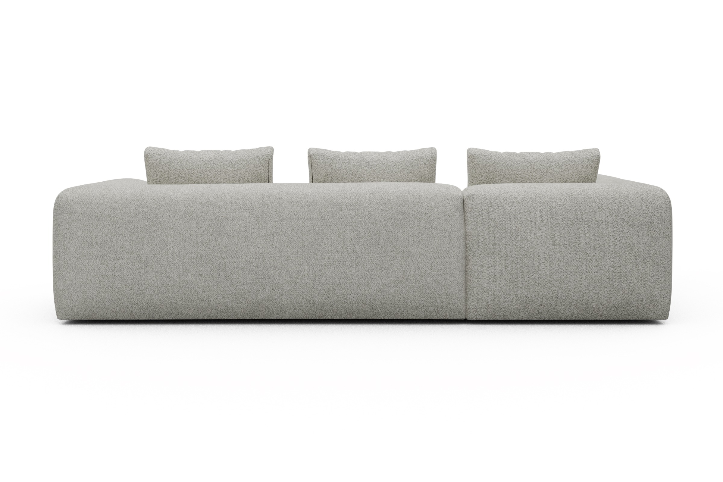 Ecksofa Fred 2x 2,5-Sitzer links offen Vanora-Warm-Sand