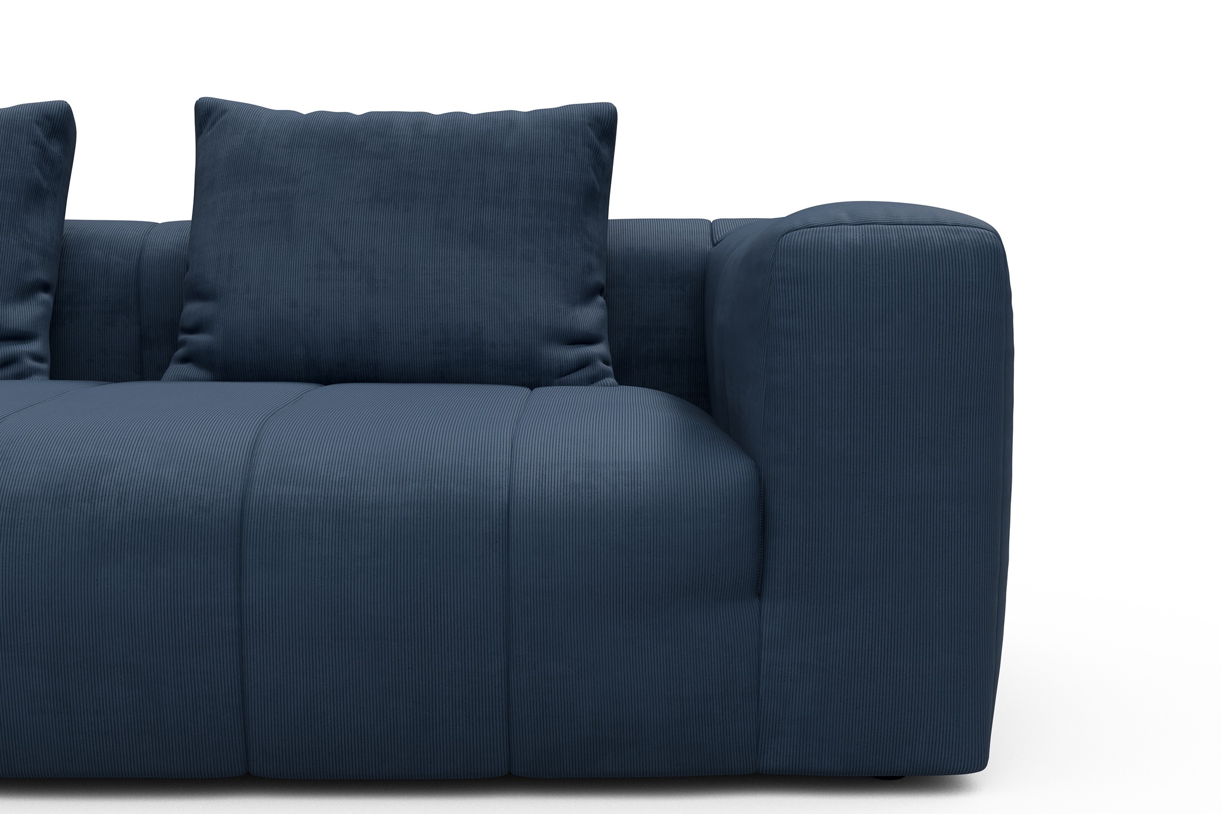 Sofa Hugo 3-Sitzer Cordufine-Royal-Blue