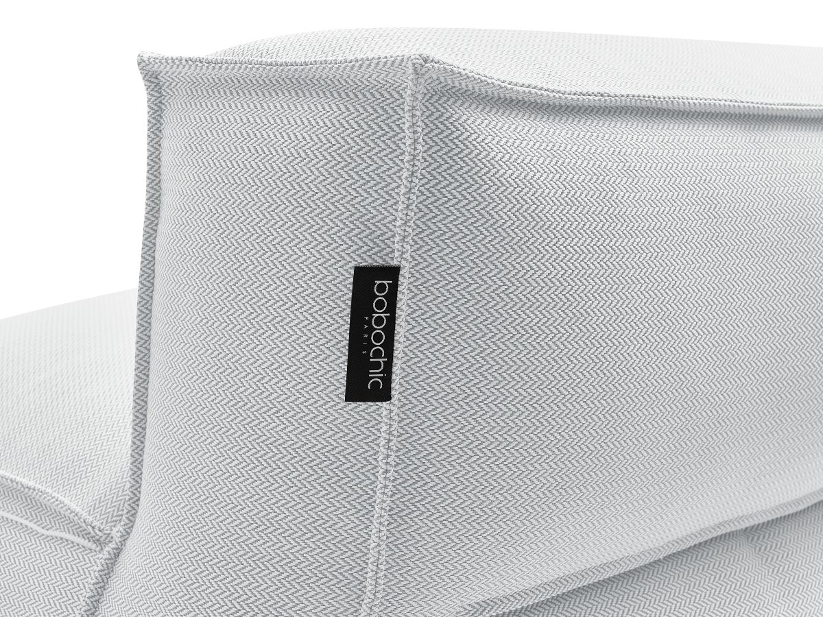 Bobochic Biarritz Sofamodul 2-Sitzer Melange-Stoff Grau
