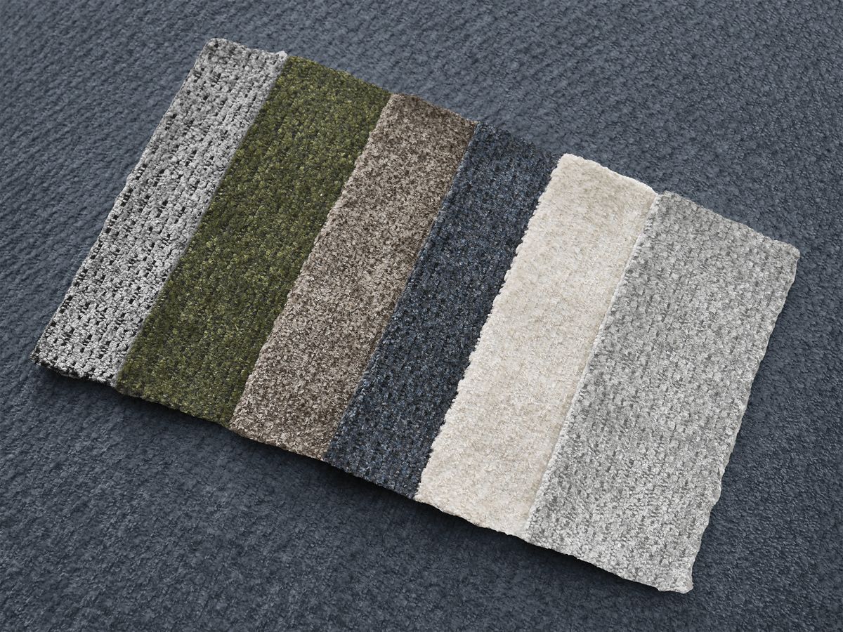 Bobochic Sidonie Wohnlandschaft Melange-Stoff Dunkelblau