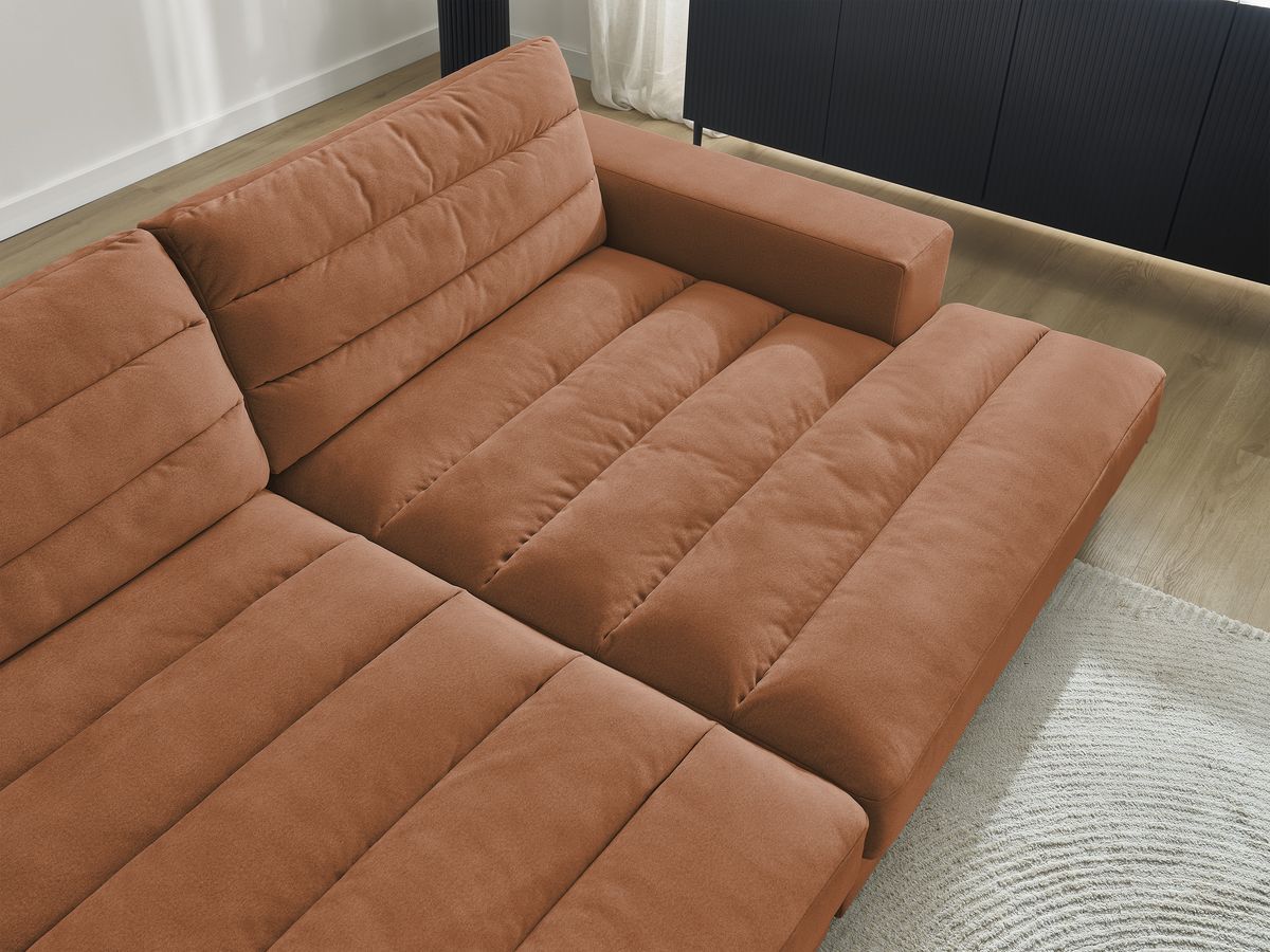 Bobochic Sierra Sofa 4-Sitzer Samt Orange