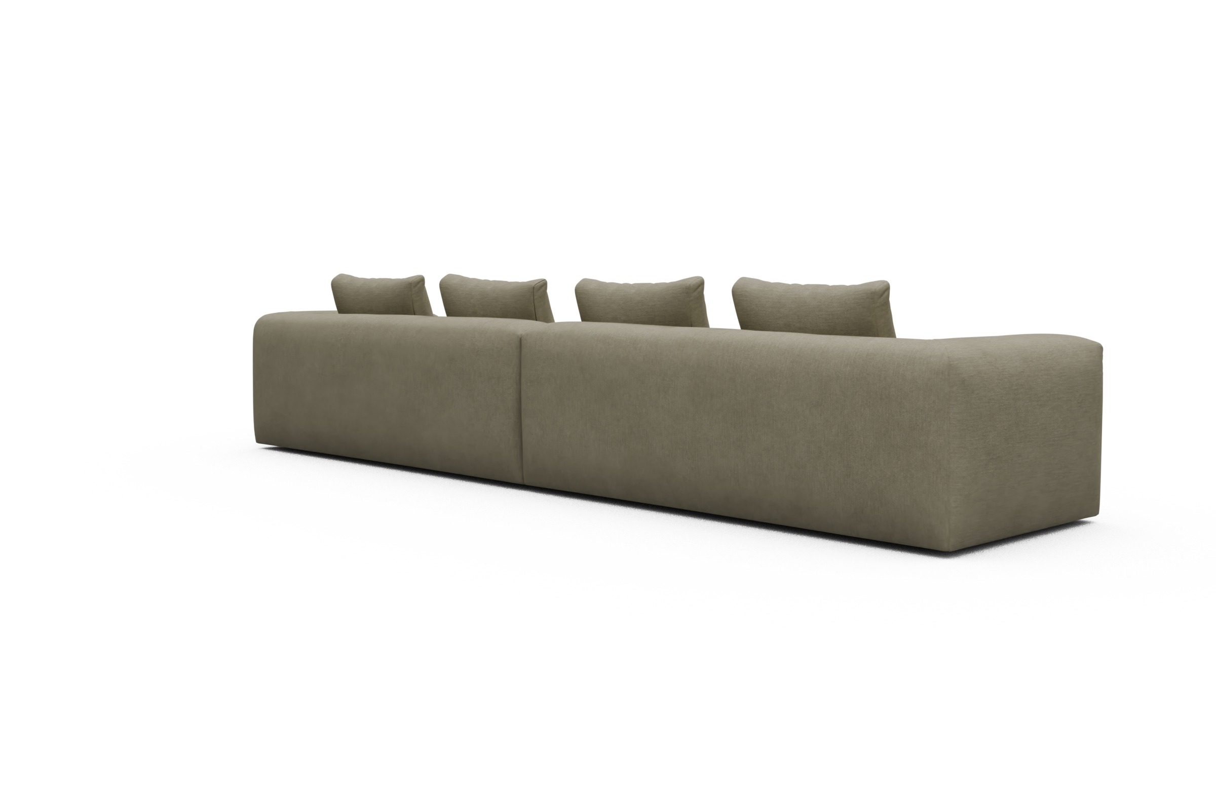 Sofa Modulares XXL Sofa Fred 5-Sitzer Vivus-Dusty-Sand