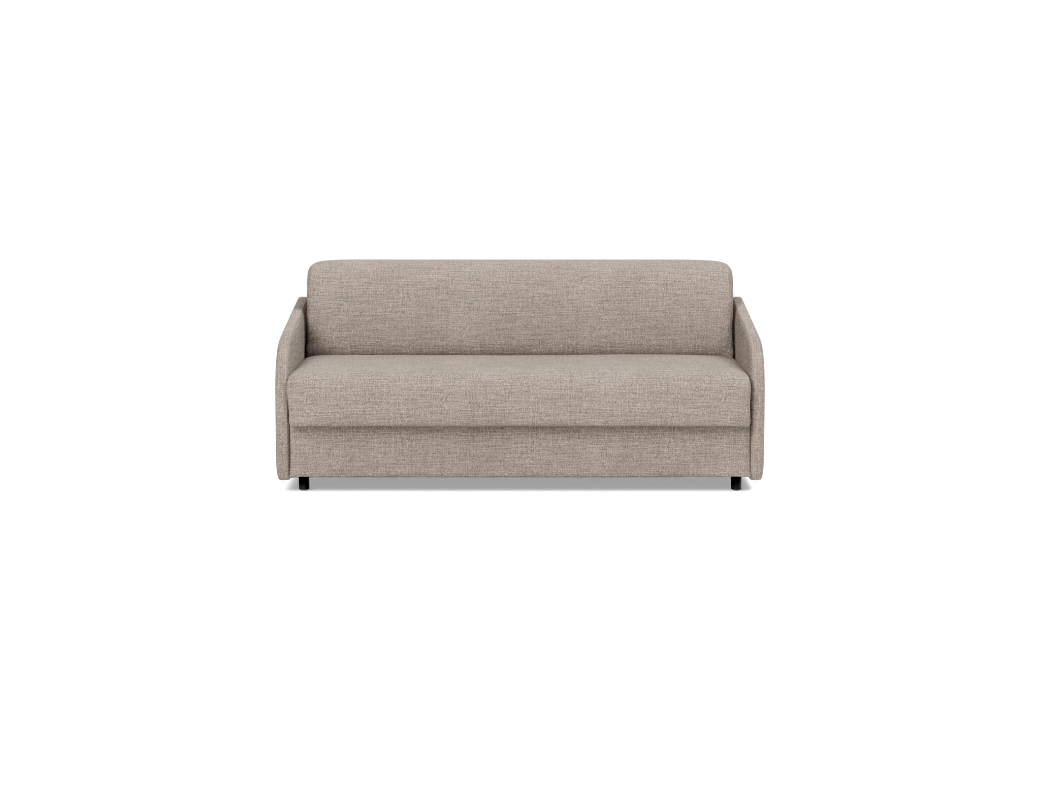 Schlafsofa Eivor mit Taschenfederkernmatratze 140 Chenille Yuveno 472-Warm-Grey