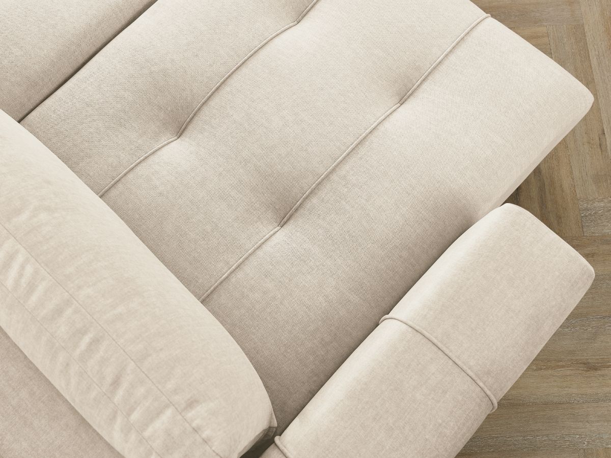 Bobochic Arsene Wohnlandschaft Samt Beige Ecke links