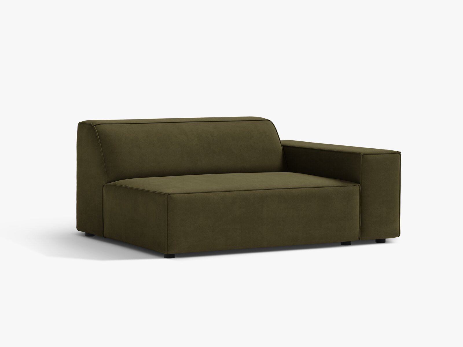 Micadoni Jodie Sofamodul XL Rechts Samt Bluvel Grün