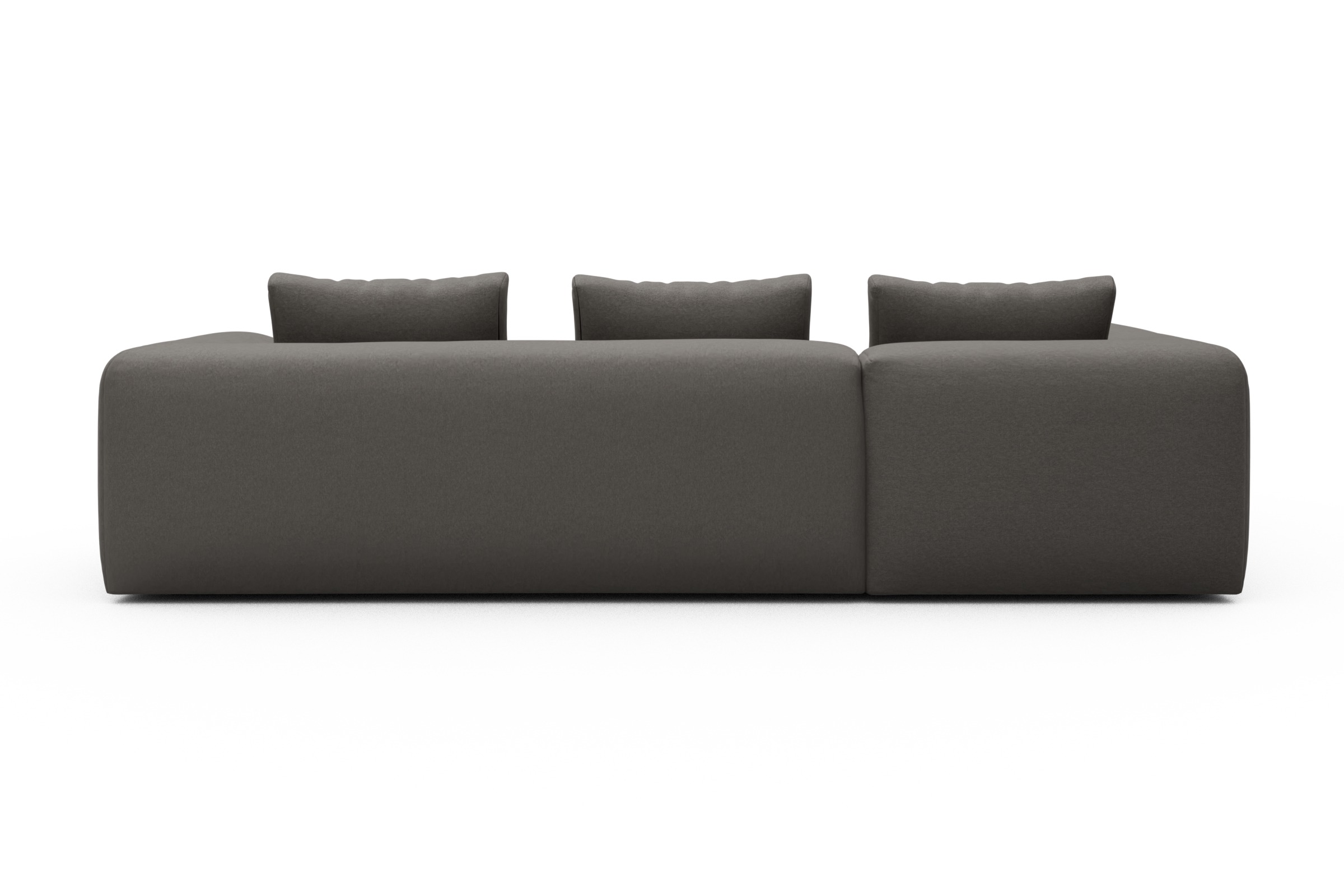 Ecksofa Fred 2x 2,5-Sitzer links offen Satya-Taupe