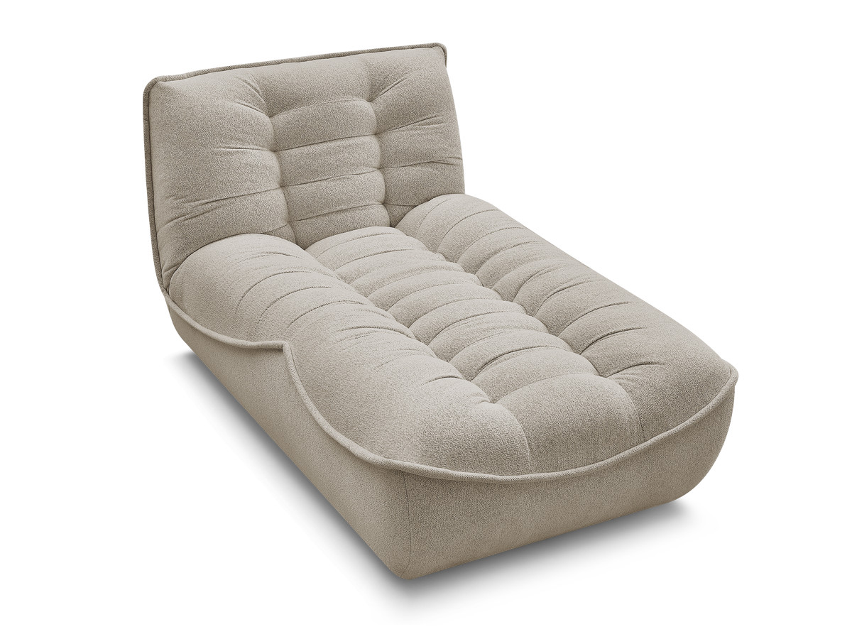 Bobochic Serena Méridienne-Modul Melange-Stoff Taupe