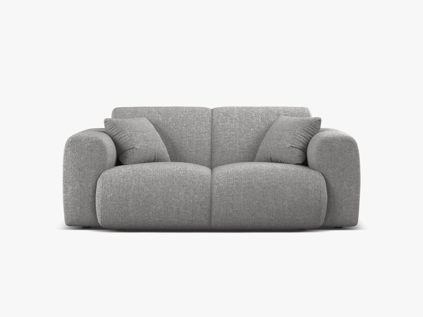 Micadoni Sofa Molino 2-Sitzer Chenille Eden Hellgrau