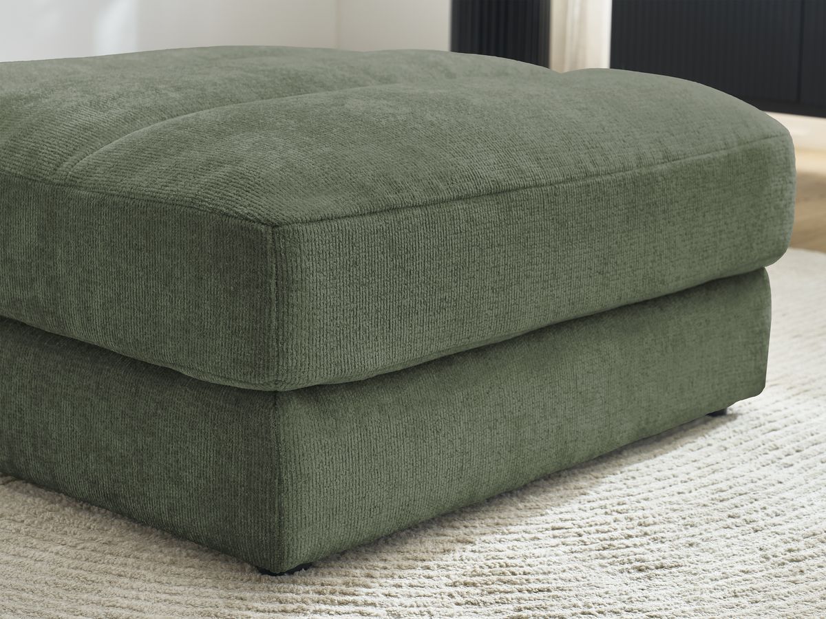 Bobochic Sierra Pouf Strukturstoff Dunkelgrün