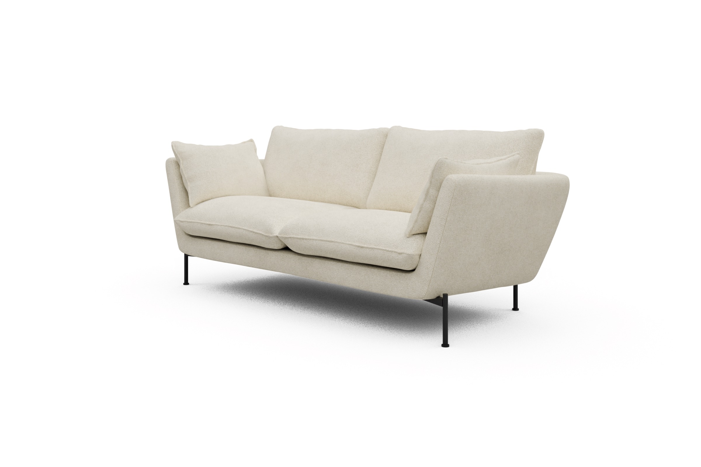 Sofa Anton 2-Sitzer Boucle-Off-White