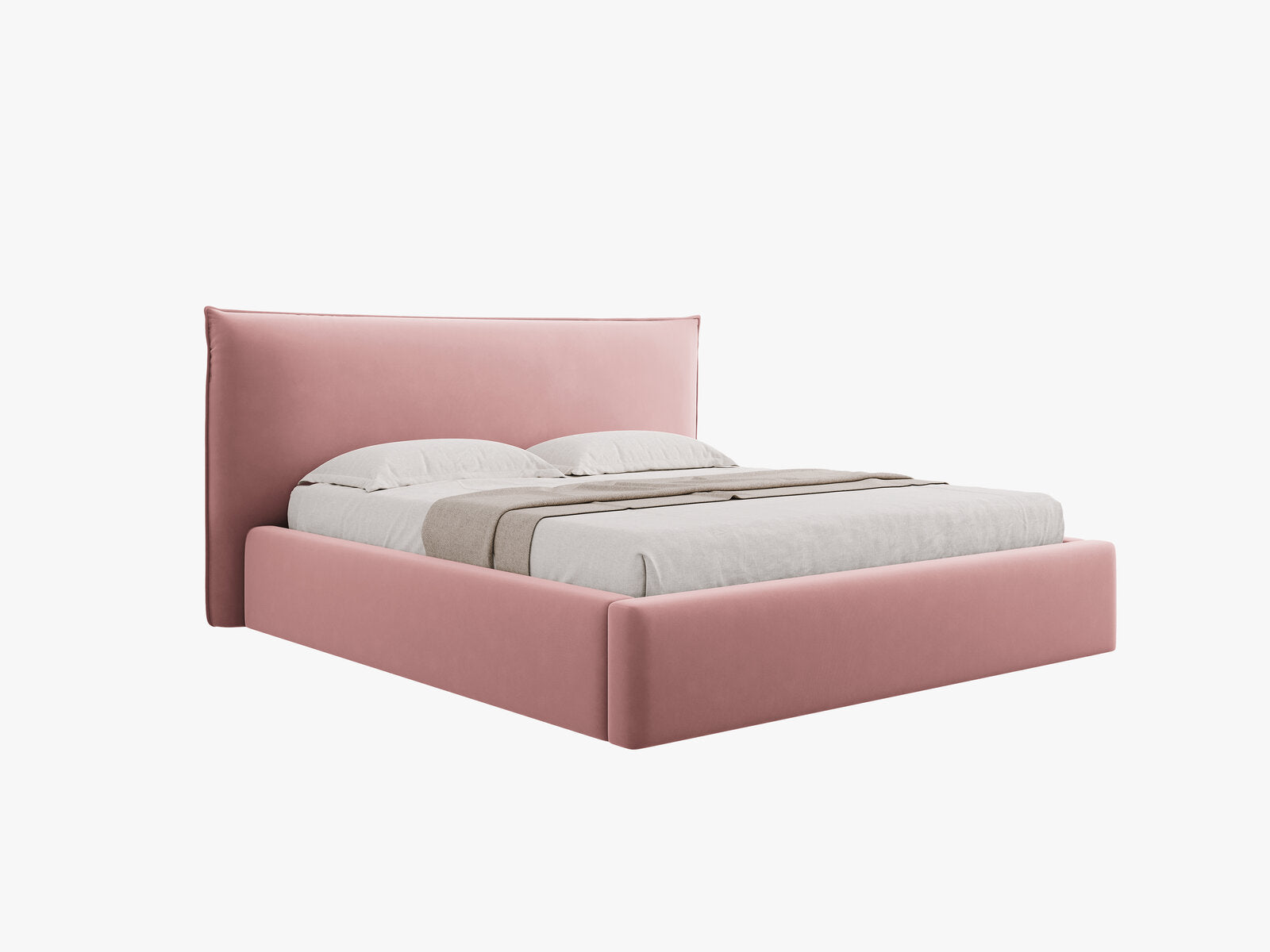 Micadoni Bett Kaelle Samt Bluvel Rosa
