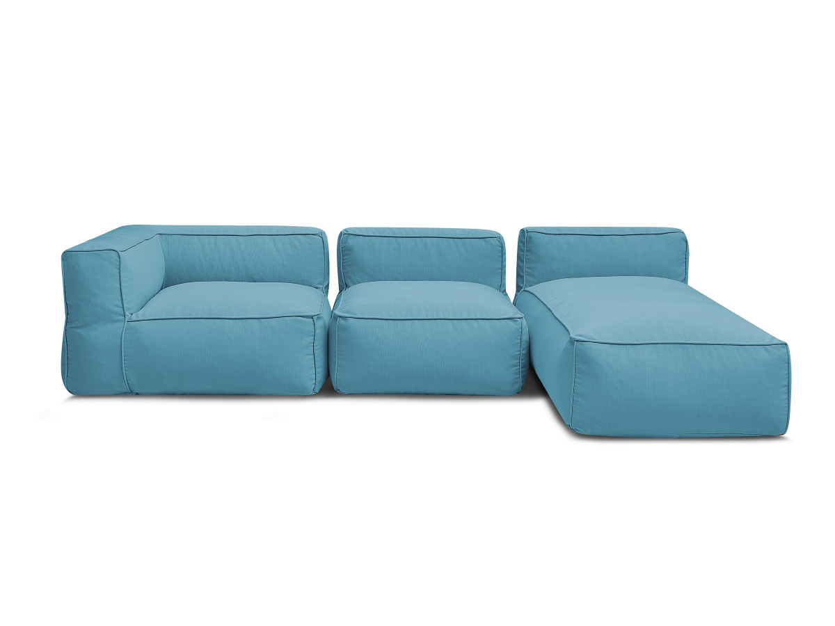 Bobochic Giulia Gartensofa 3-Sitzer 240 × 170 cm Stoff Hellblau