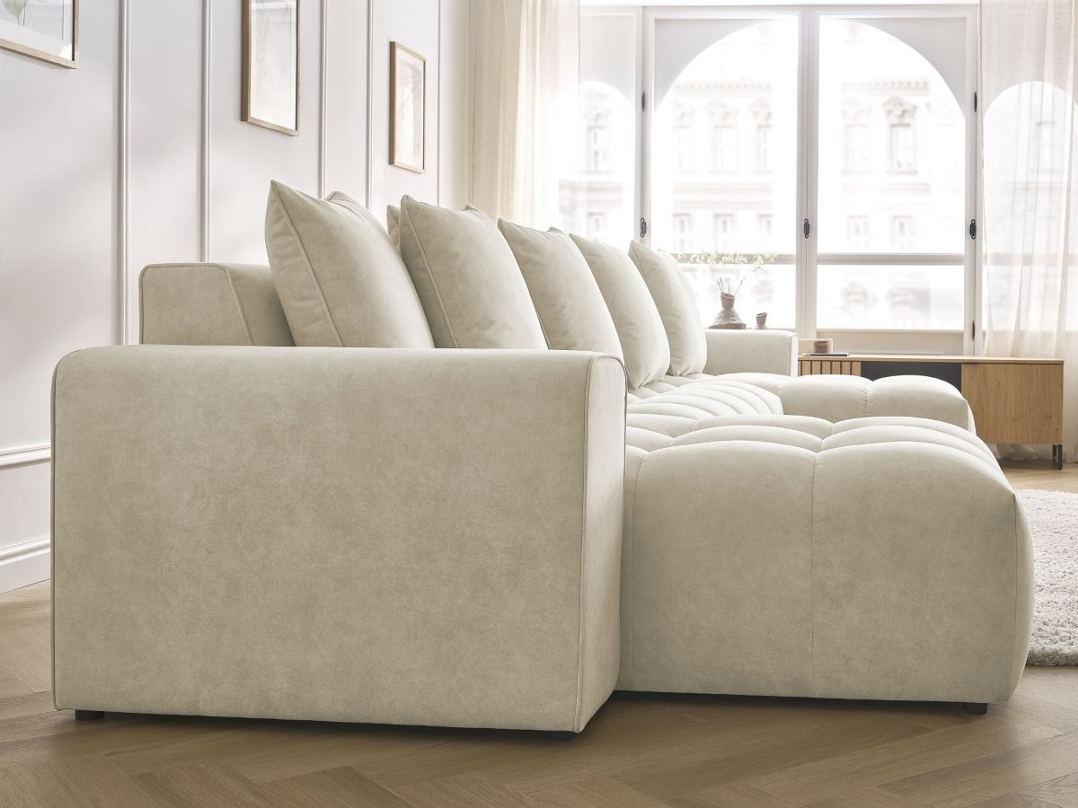 Bobochic Mont-blanc Wohnlandschaft Samt Beige