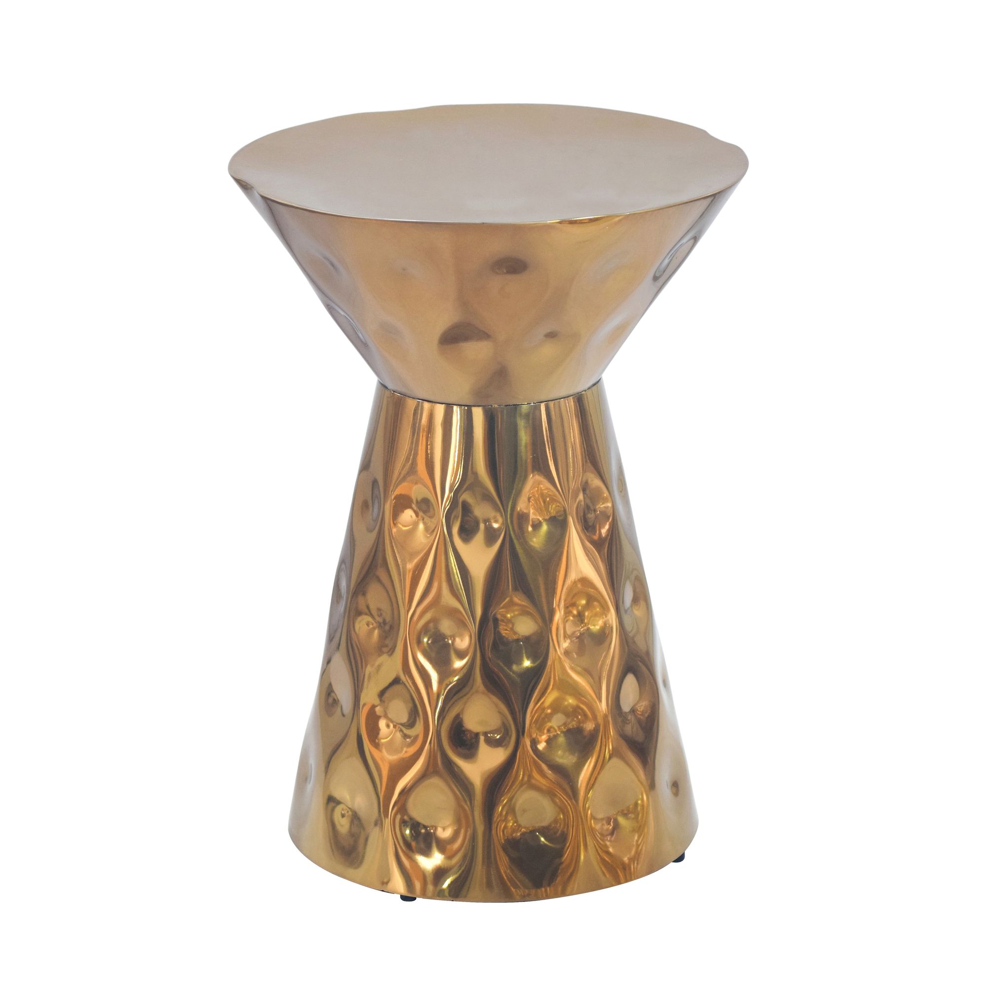Beistelltisch Selje Aluminium Gold Höhe 51 cm