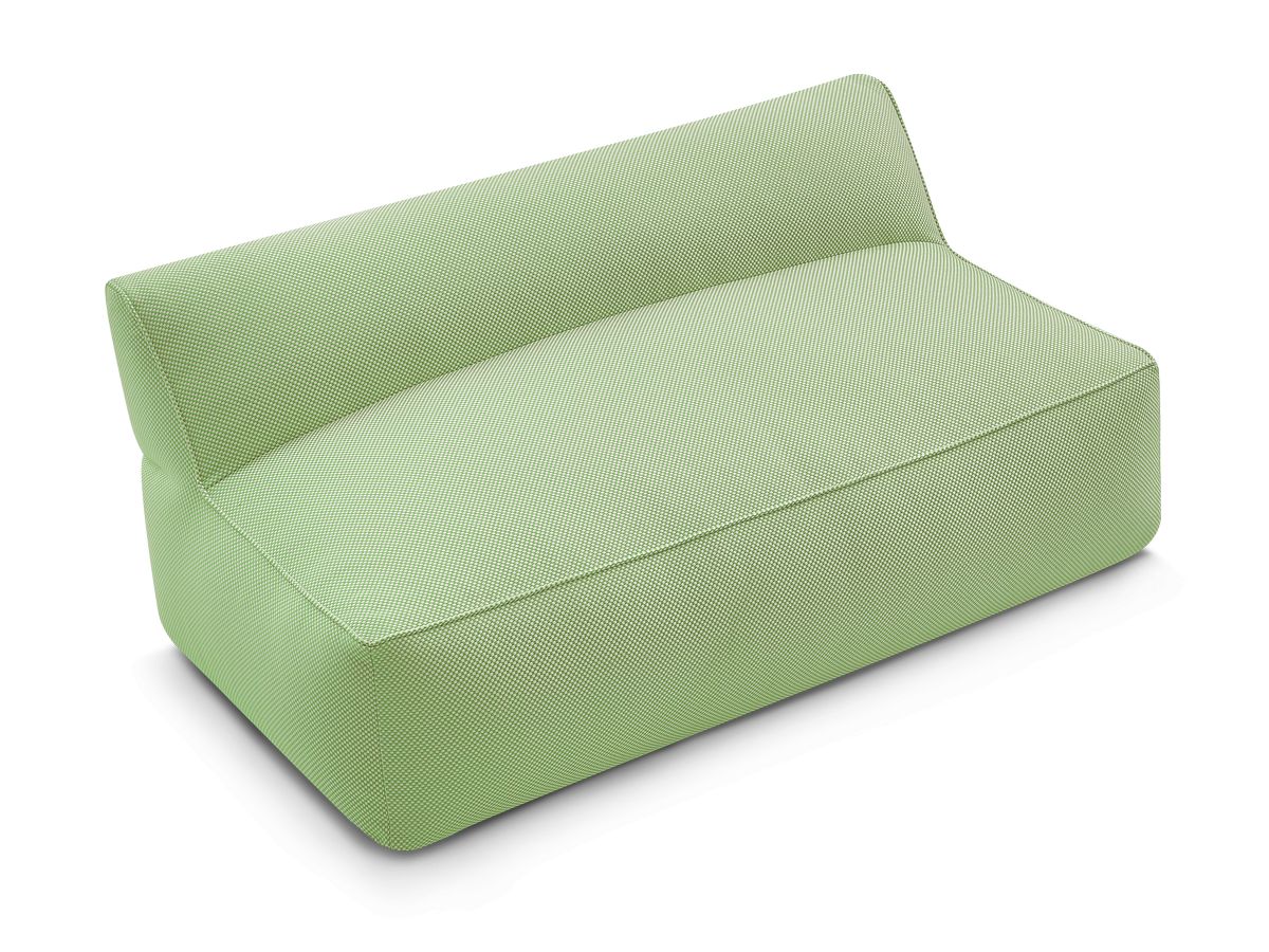 Bobochic Riviera Sofamodul 2-Sitzer Melange-Stoff Grün