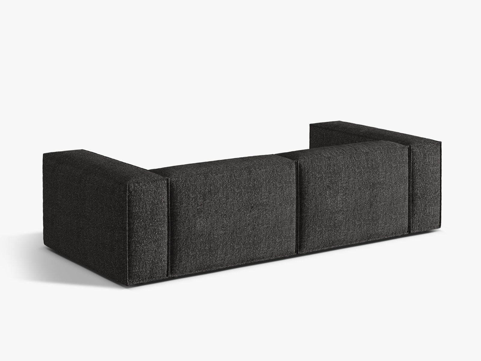 Micadoni Sofa Nuria 4-Sitzer Boucle Anthrazit