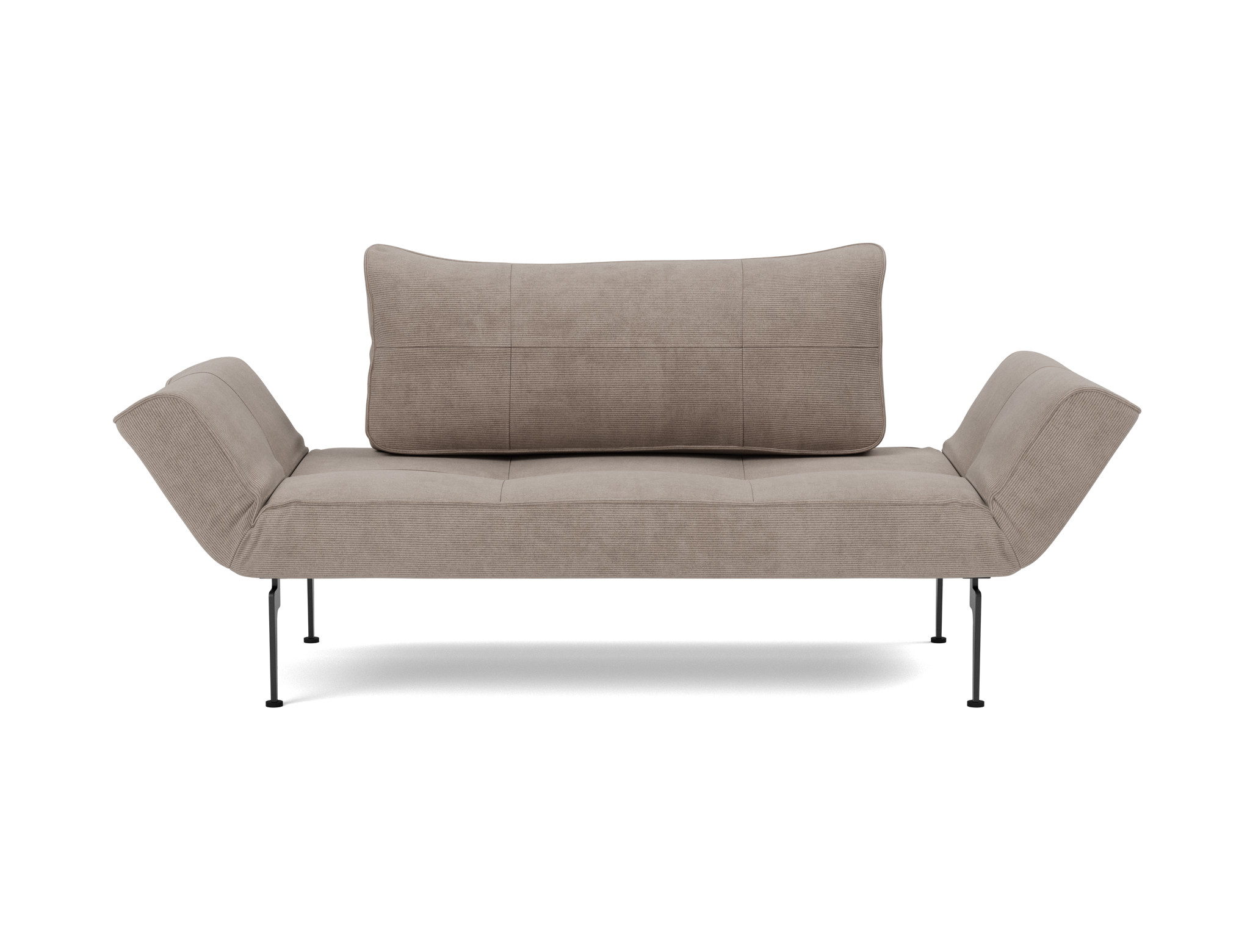 Tagesbett Zeal Kord Cordufine 318-Beige Beine Laser schwarz