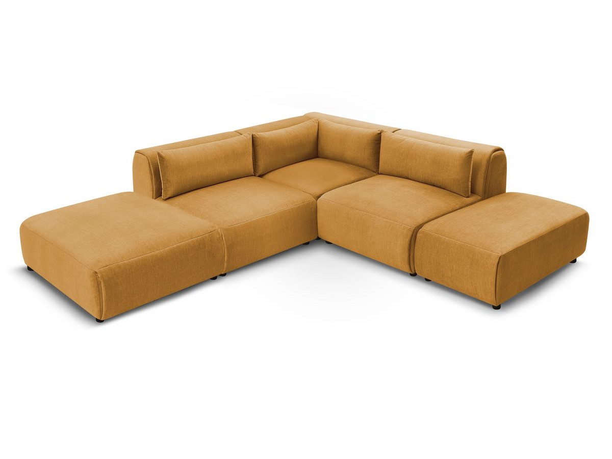 Bobochic Jeanne Ecksofa 271 × 300 cm Samt Gelb