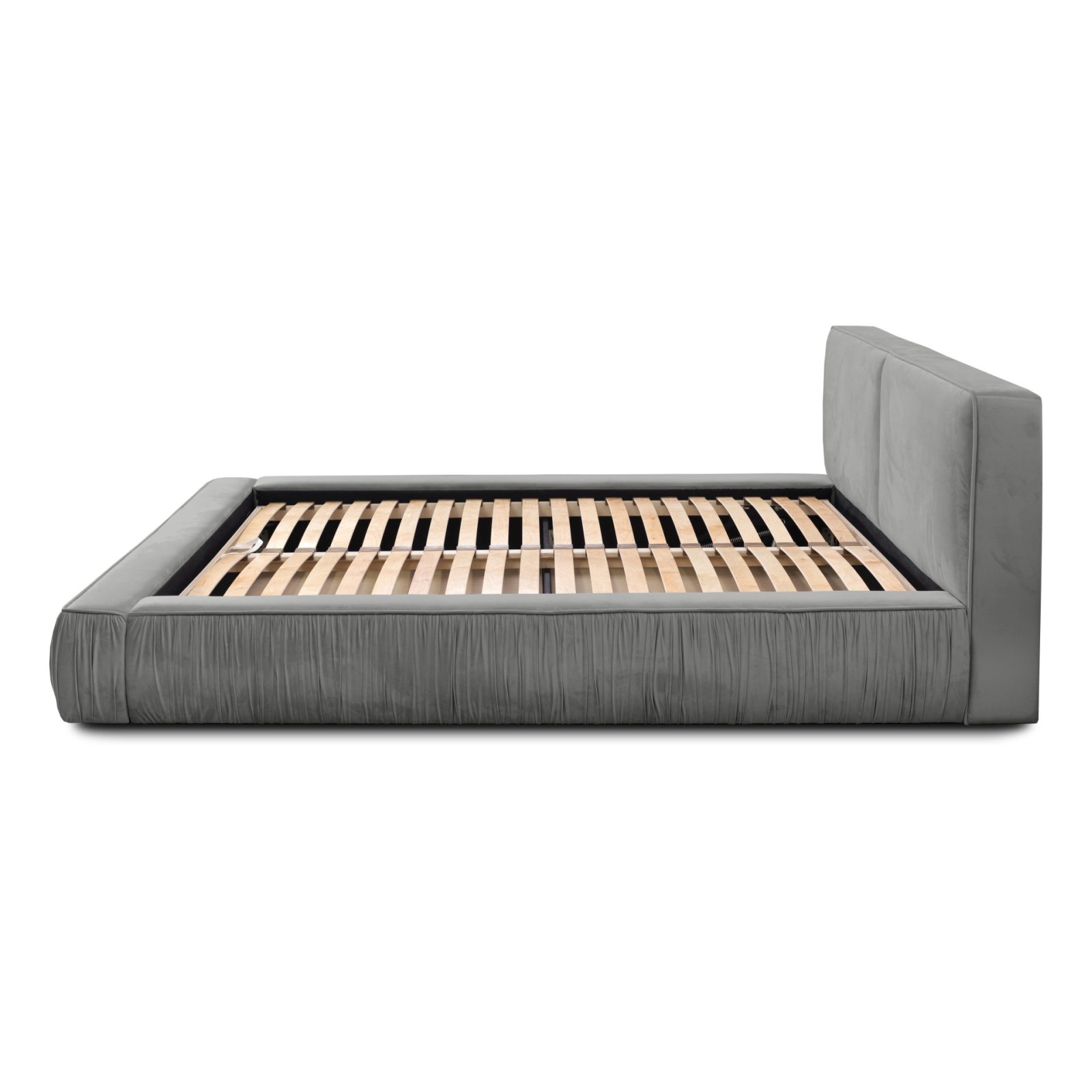 Polsterbett Beyond Samtstoff 140x200 mit Holzrahmen Riviera 91