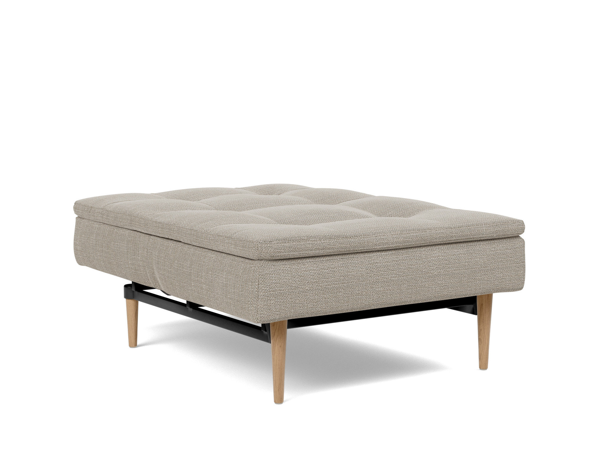 Sessel Dublexo Strukturierter Stoff Kenya 579-Gravel Beine Styletto Eiche hell