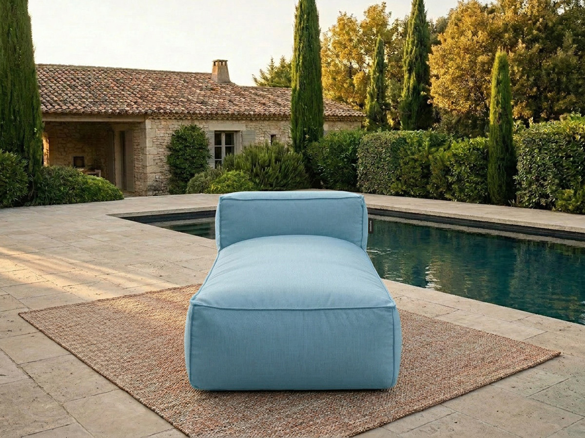 Bobochic Giulia Méridienne-Modul Stoff Hellblau
