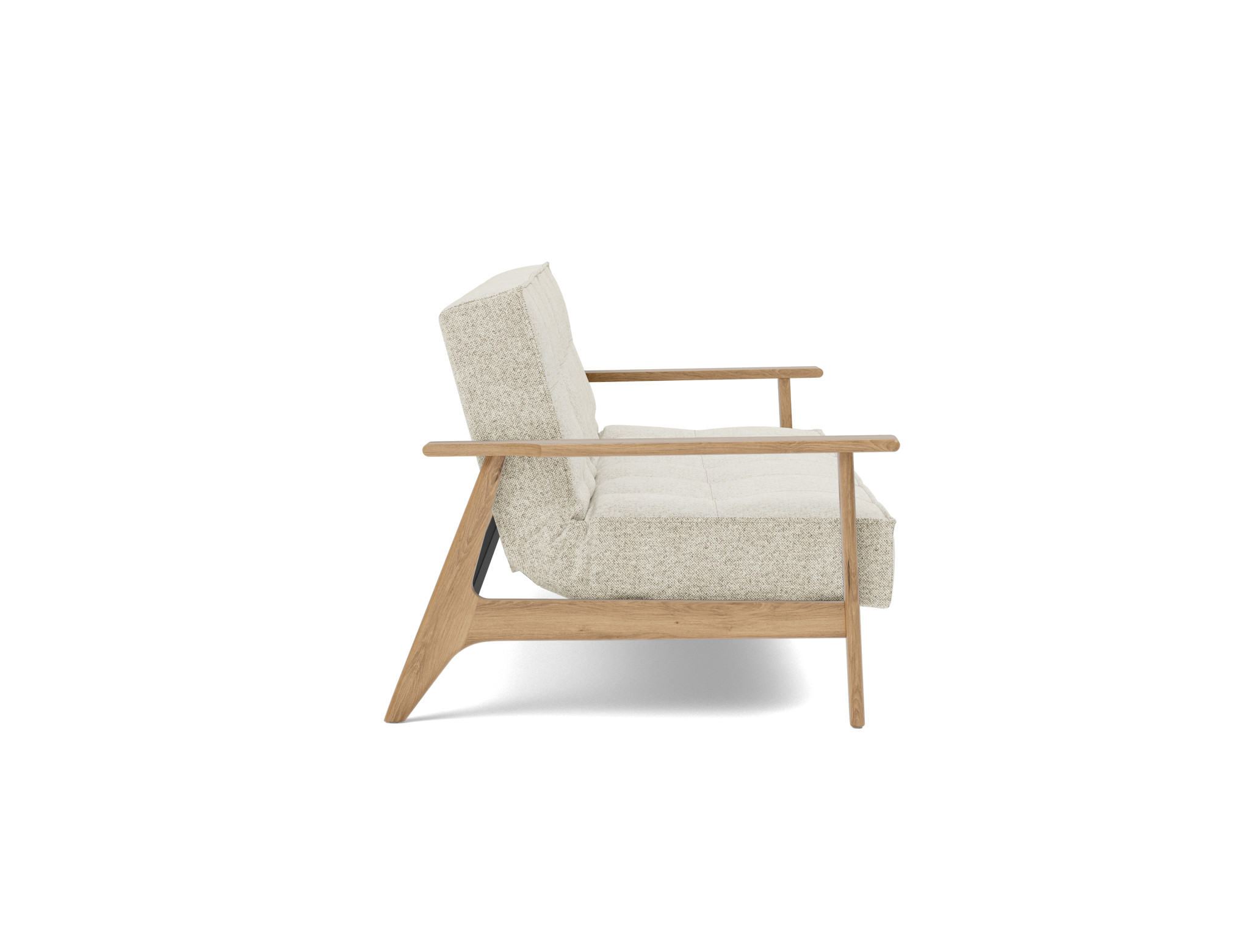 Schlafsofa Splitback Frej Strukturierter Stoff Taura 357-Off-White