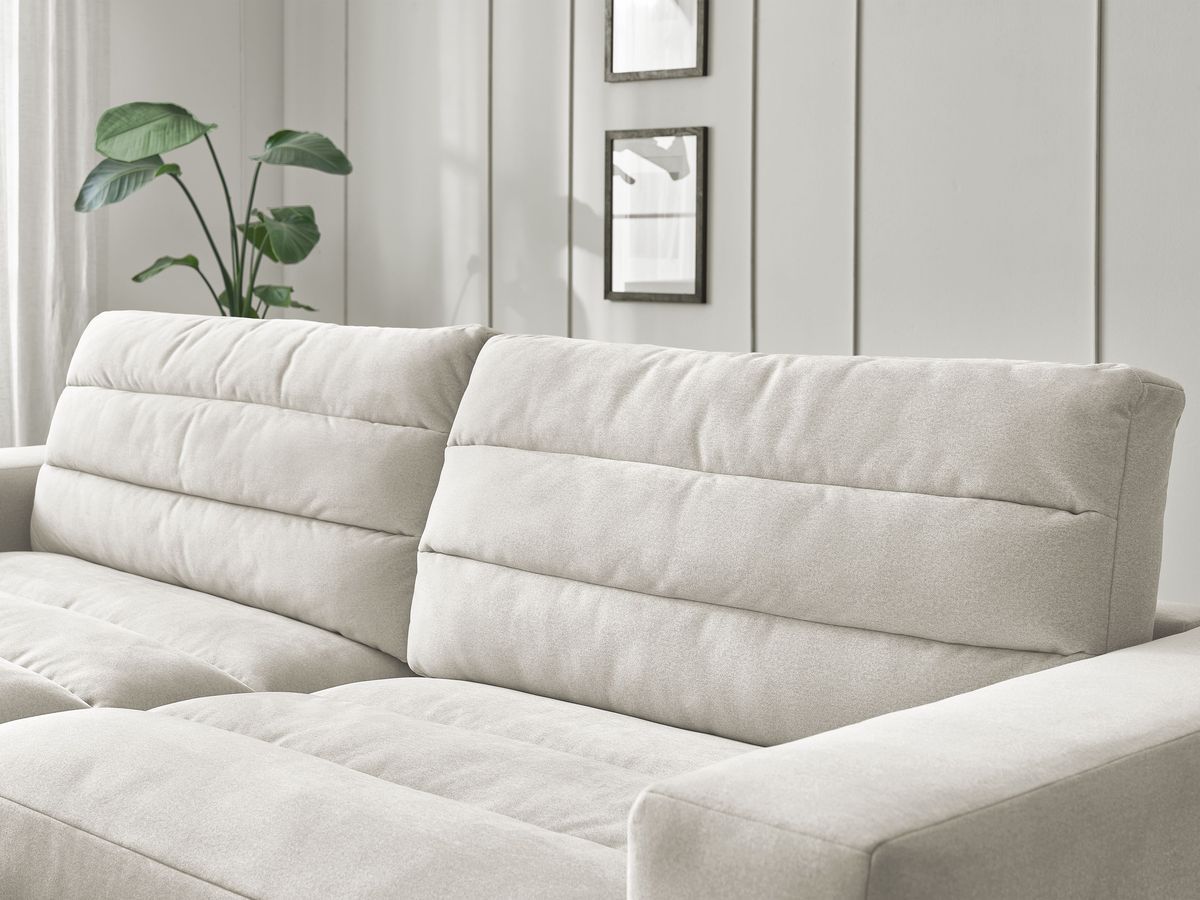 Bobochic Sierra Ecksofa Samt Beige Ecke links
