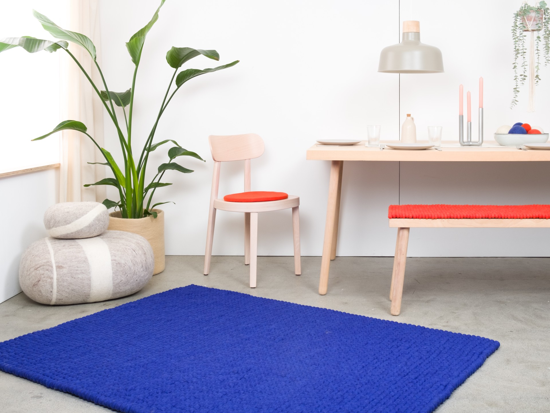 myfelt Isa Filzkugelteppich - 50x70 cm