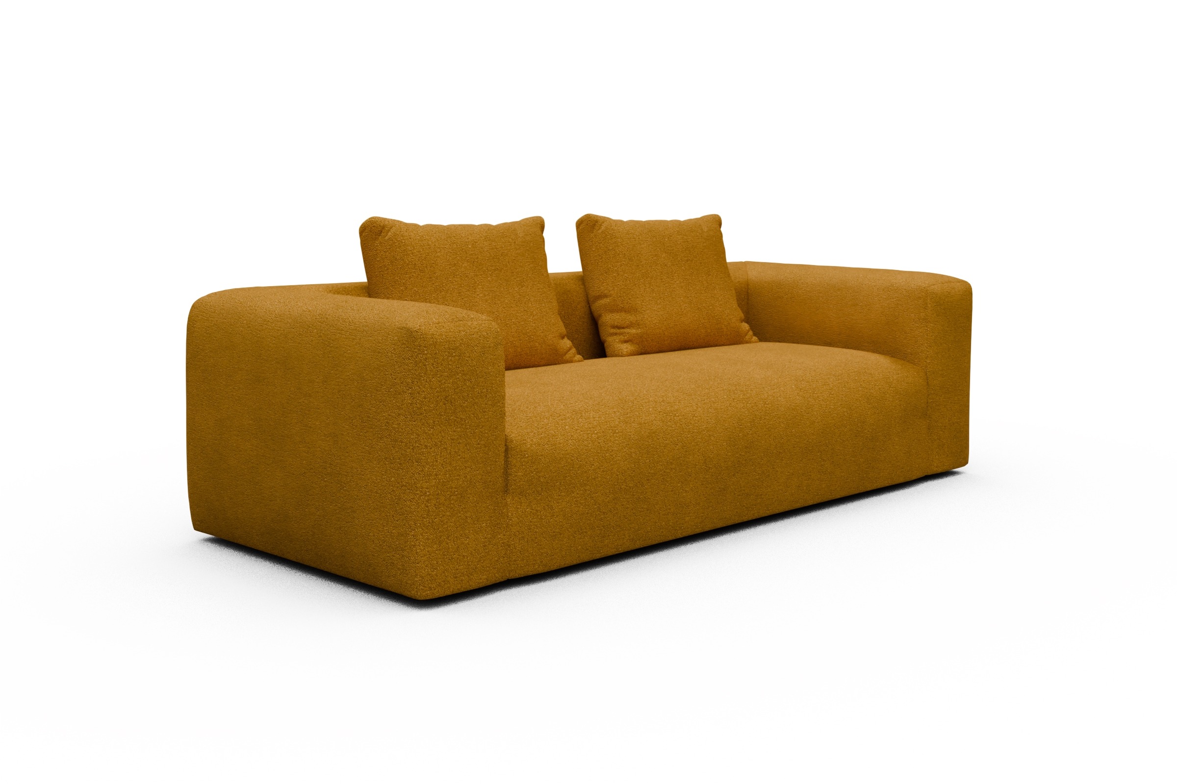 Sofa Fred 3-Sitzer Boucle-Ochre