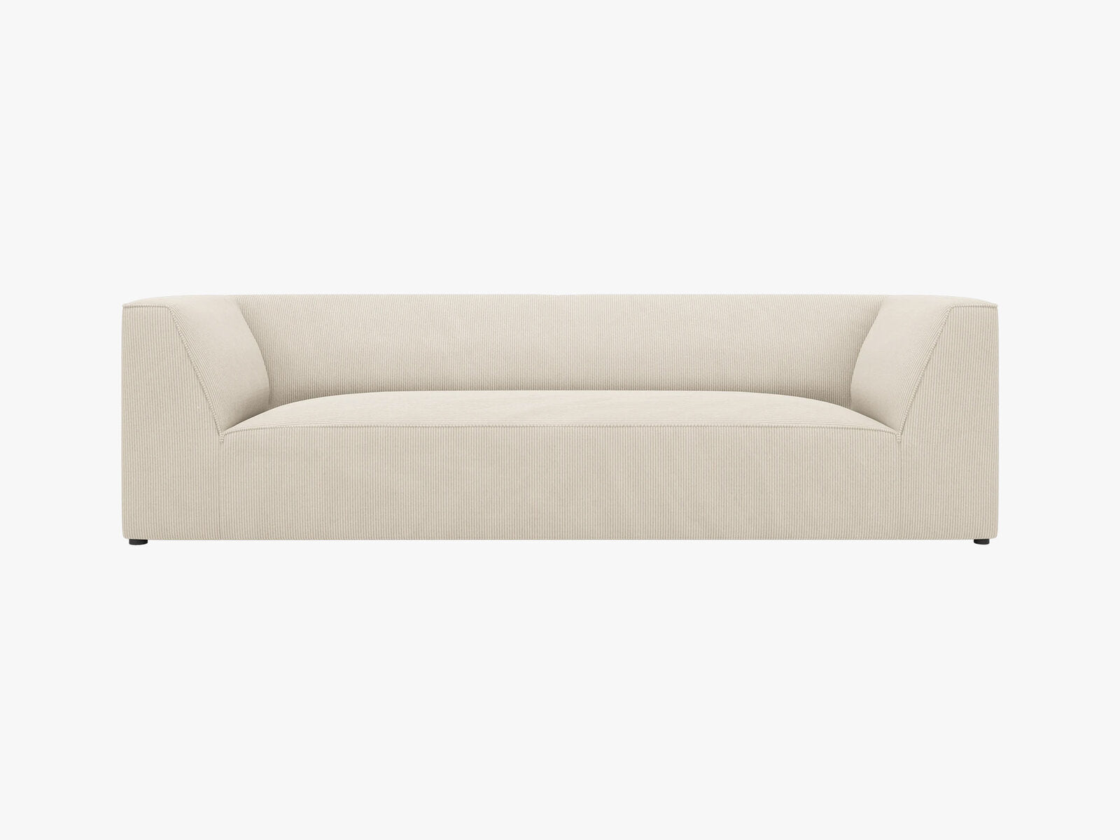 Micadoni Sofa Ruby 3-Sitzer Kord Scala Helles Beige