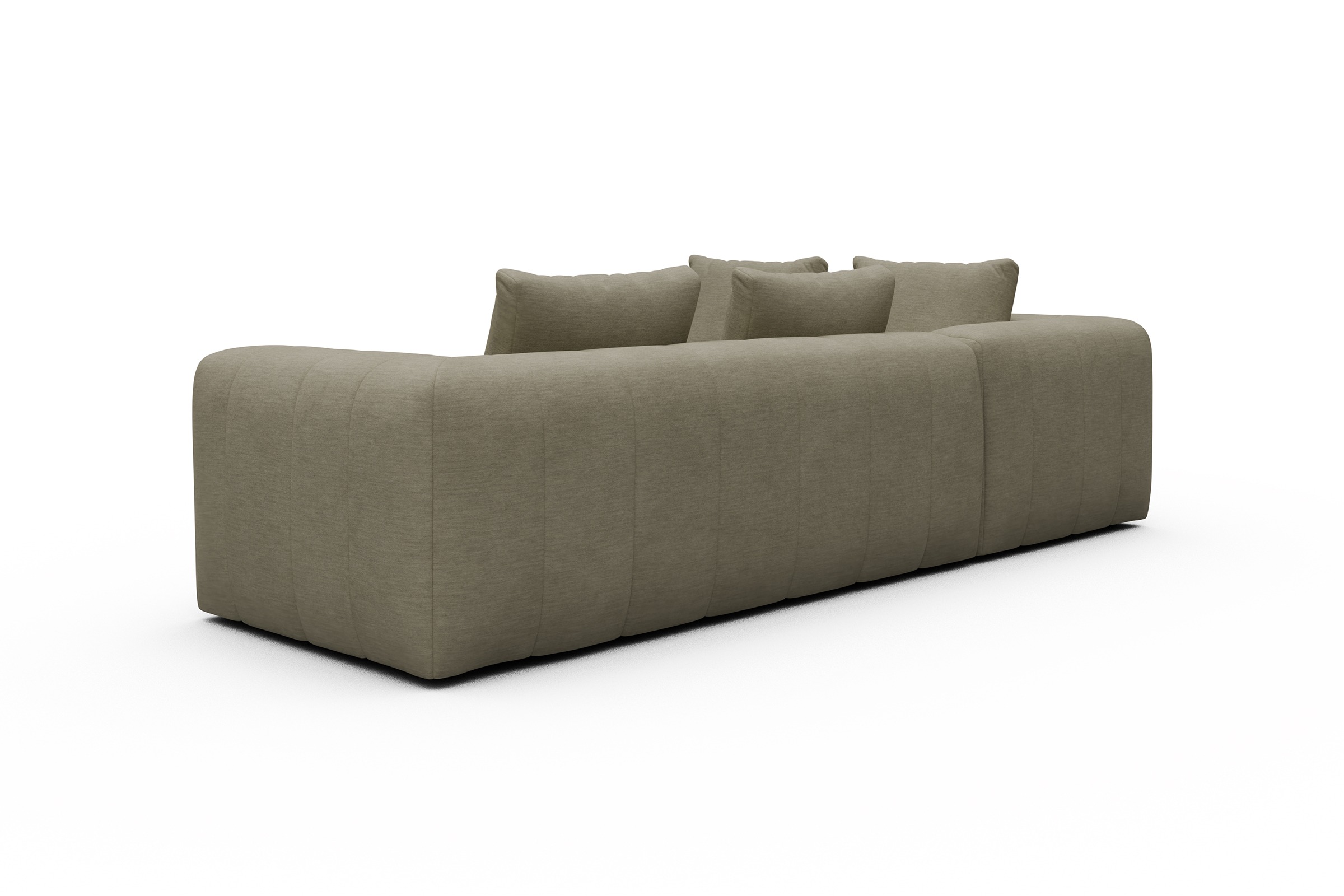 Ecksofa Hugo 2x 2,5-Sitzer Armlehne rechts Vivus-Dusty-Sand