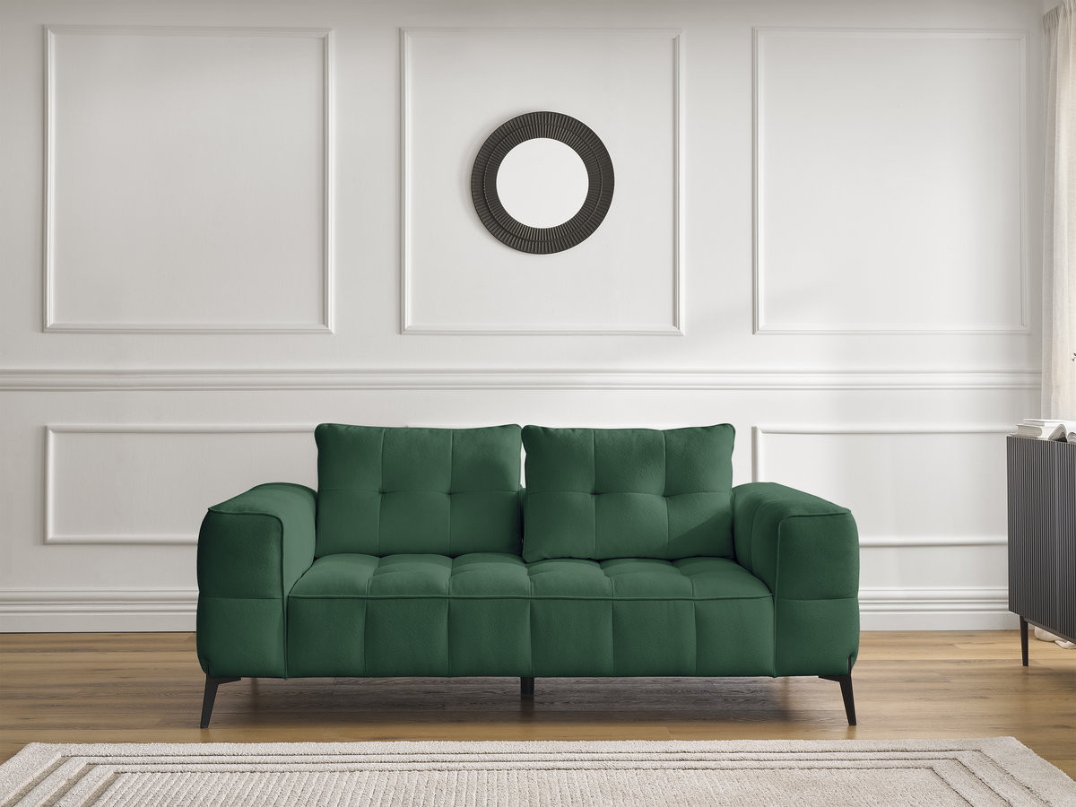 Bobochic Anis Sofa 2-Sitzer Strukturstoff Grün