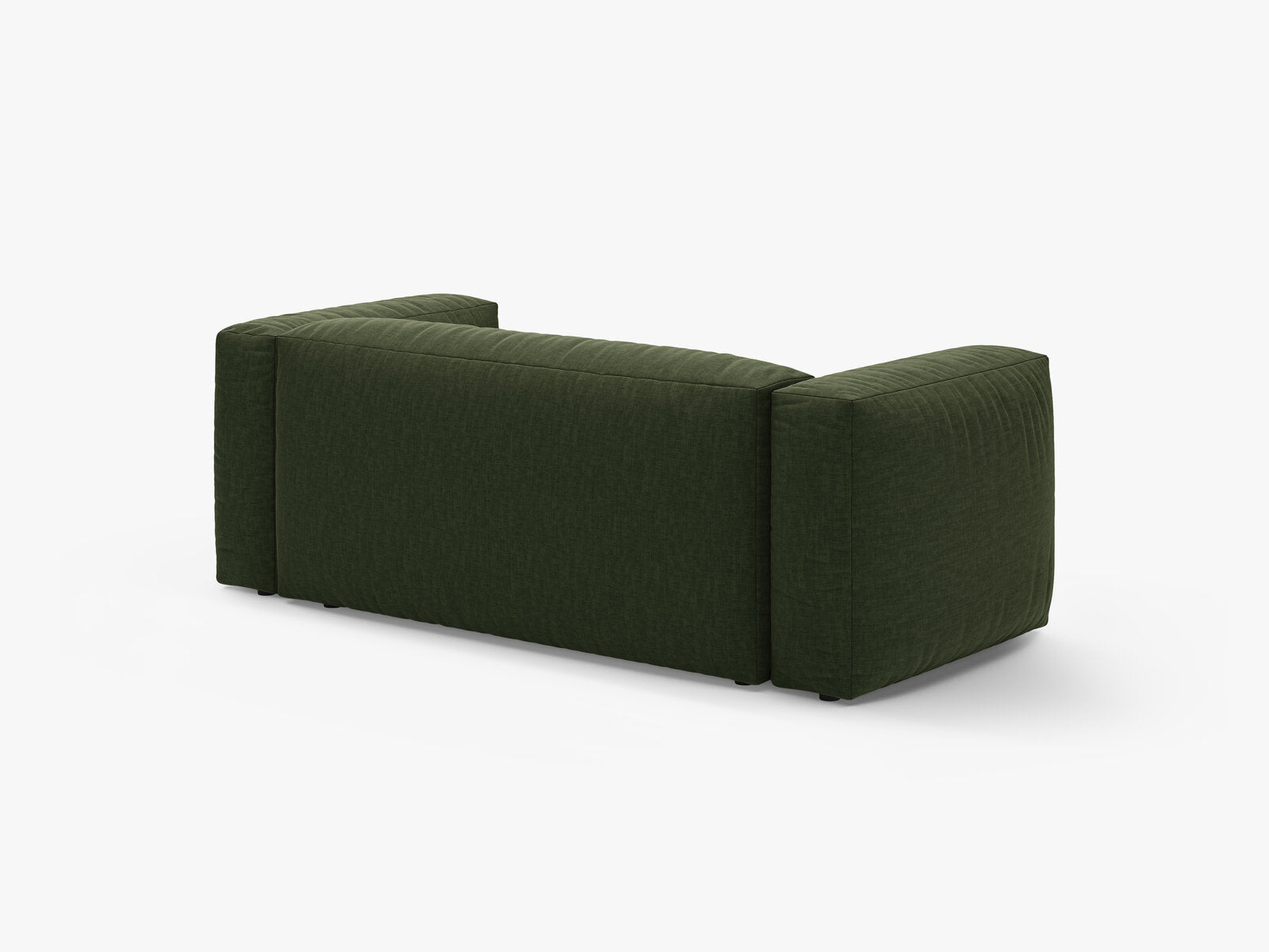 Micadoni Martina Sofa 2-Sitzer Strukturierter Stoff Boston Grün