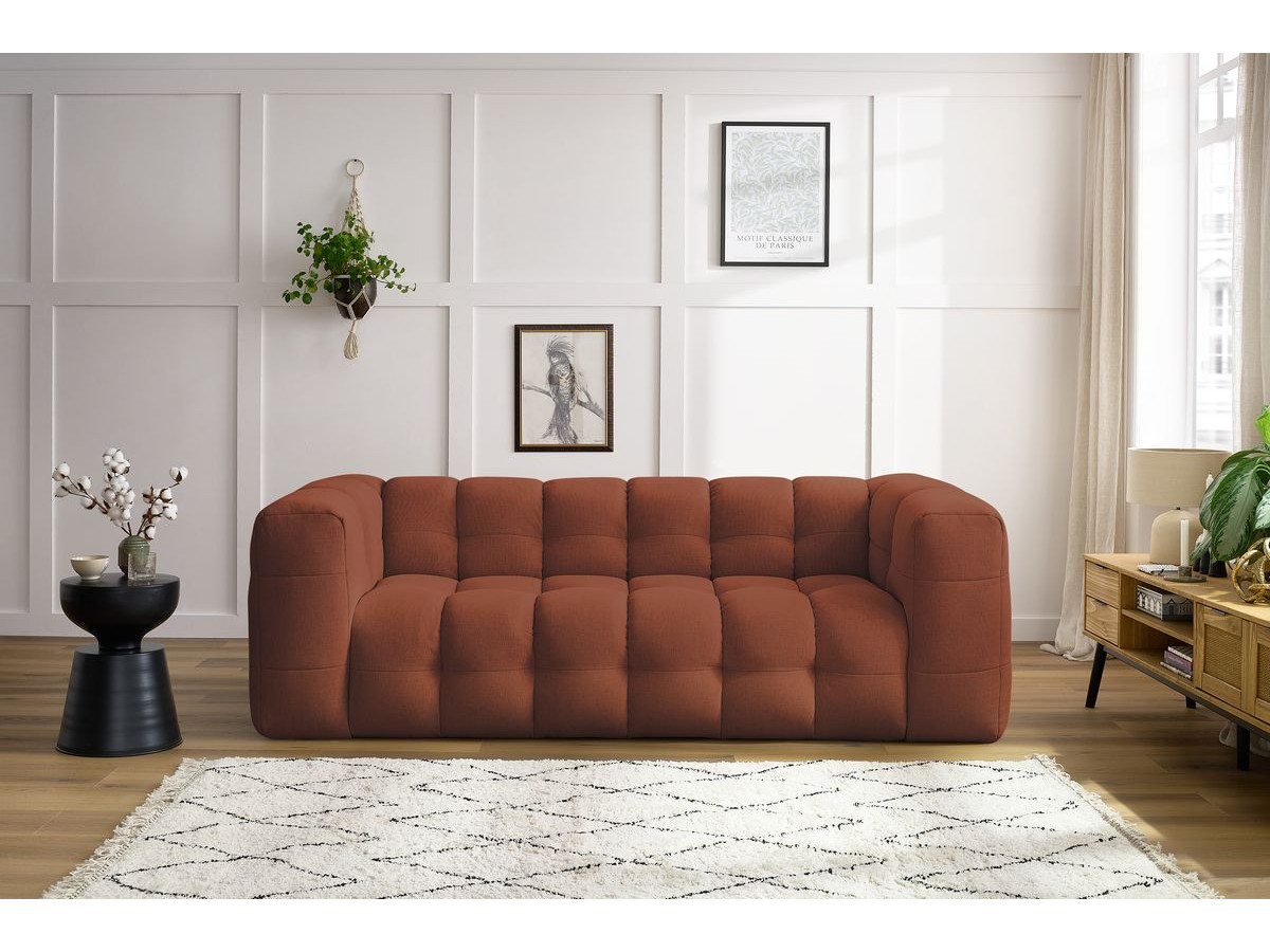 Bobochic Cloud Sofa 3-Sitzer Stoff Orange