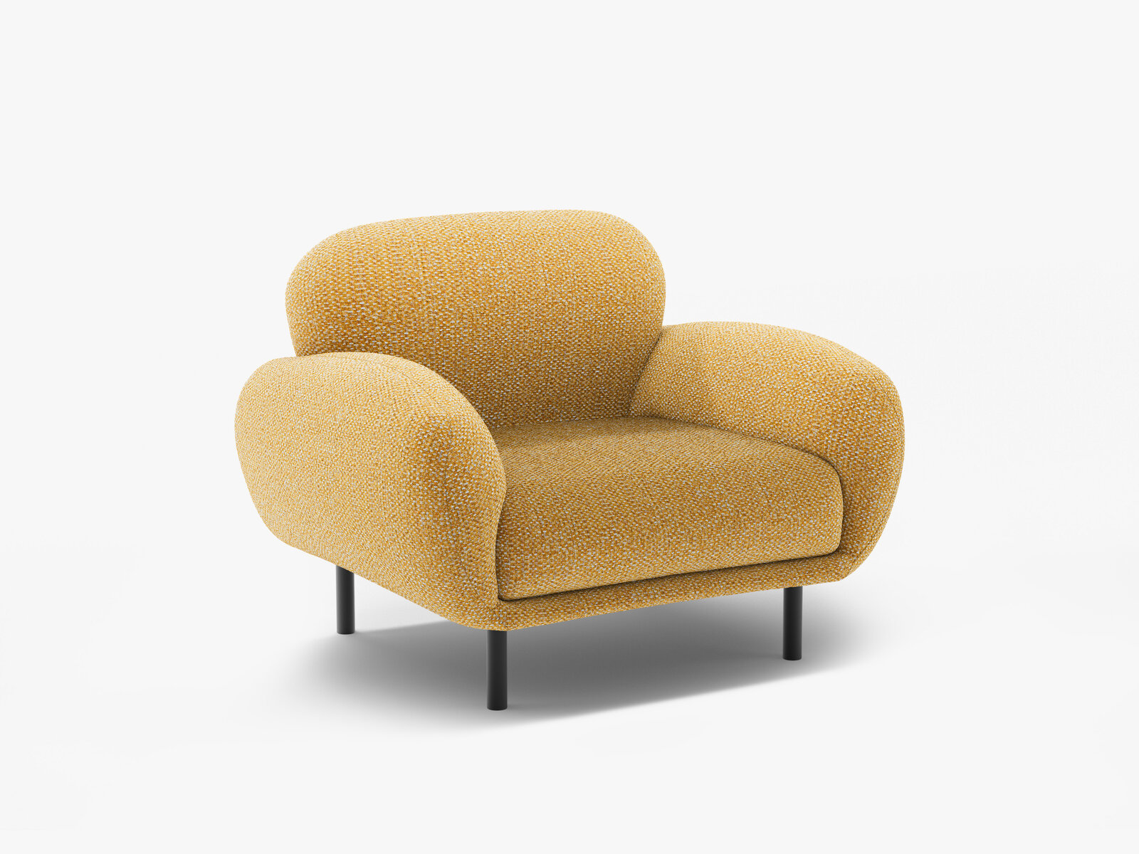 Micadoni Sessel Poppy Chenille Silencio Senf