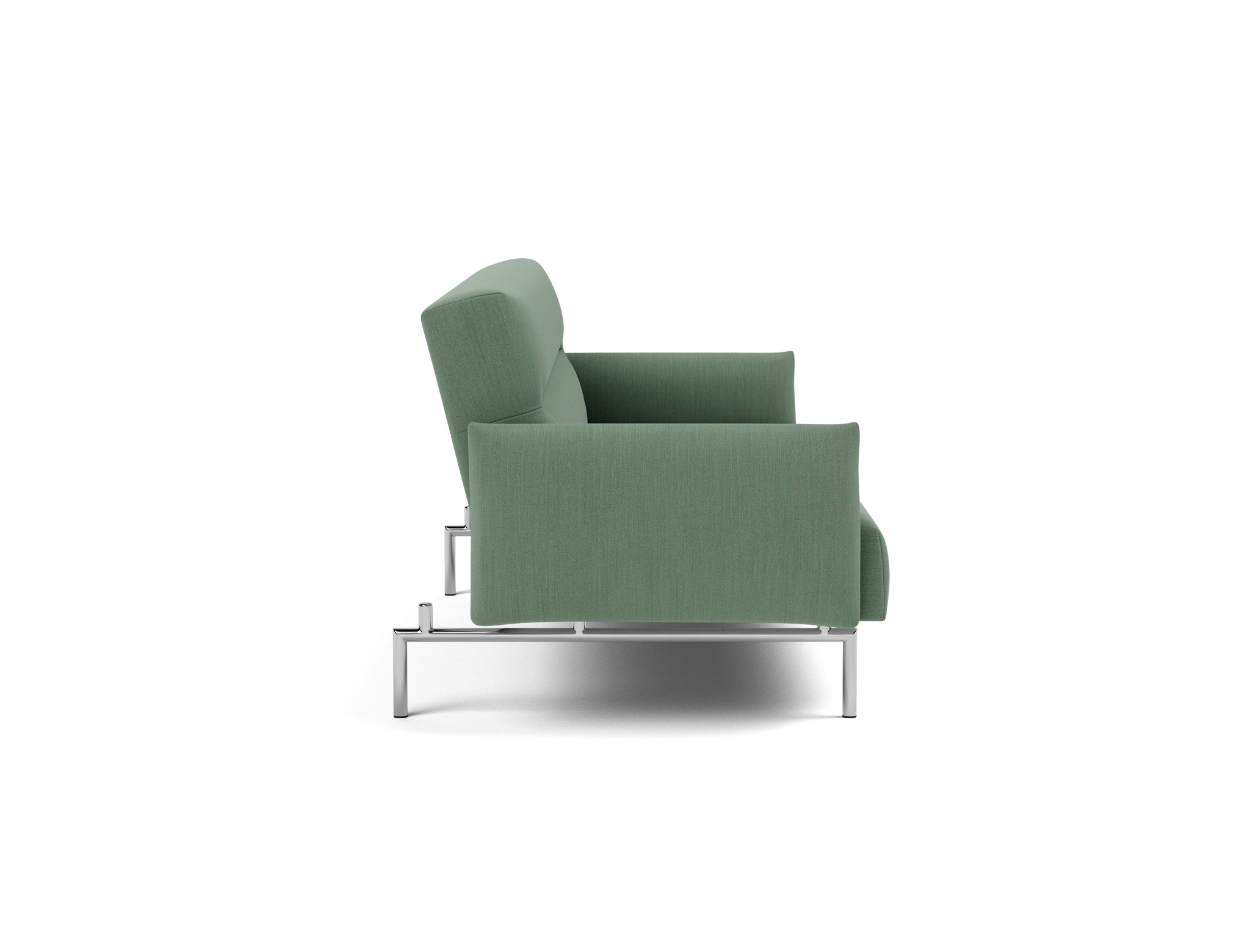 Schlafsofa Jillis mit Armlehnen Flachgewebe Elegance 518-Green