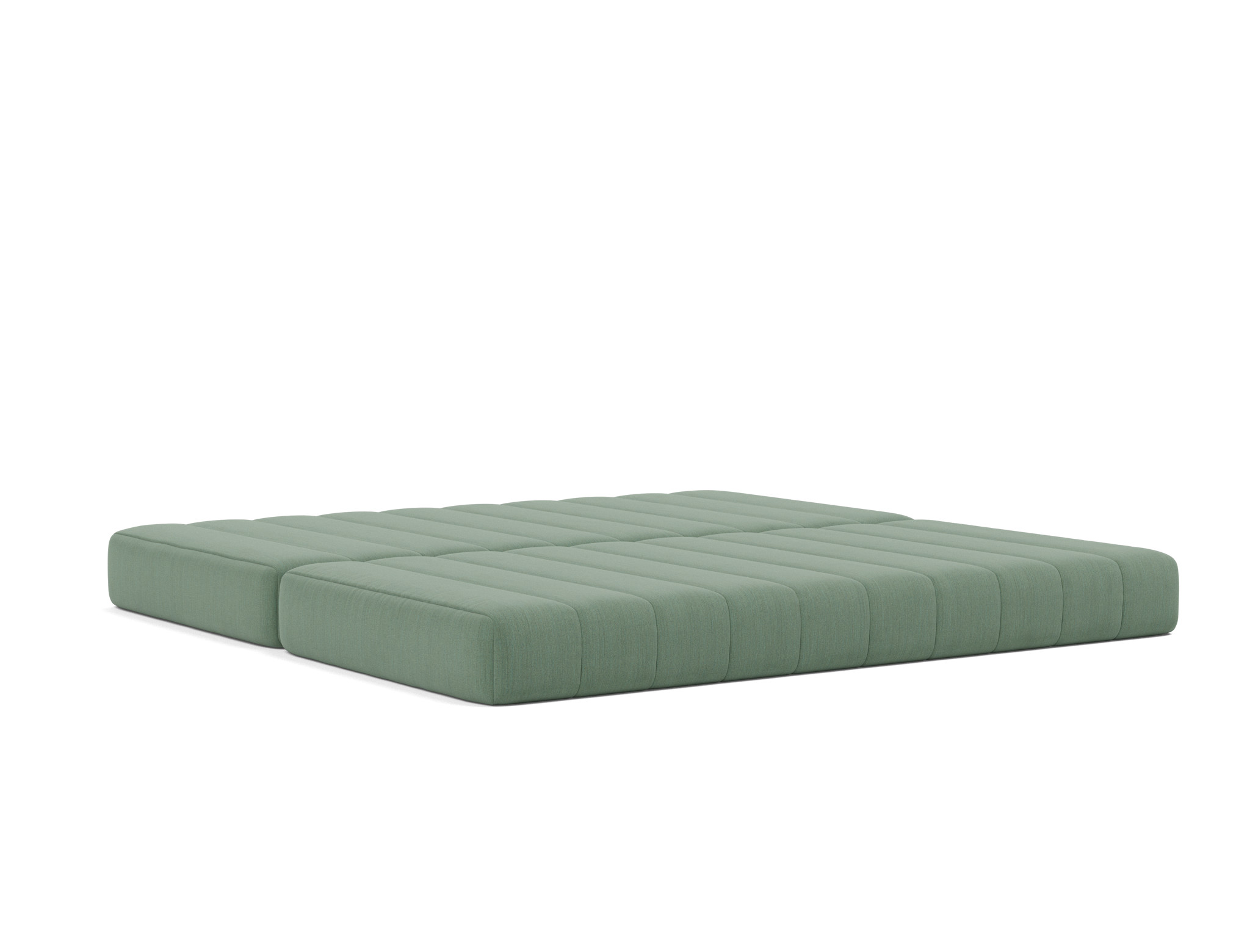 Schlafsofa CozyPad mit Armlehnen Flachgewebe Elegance 518-Green